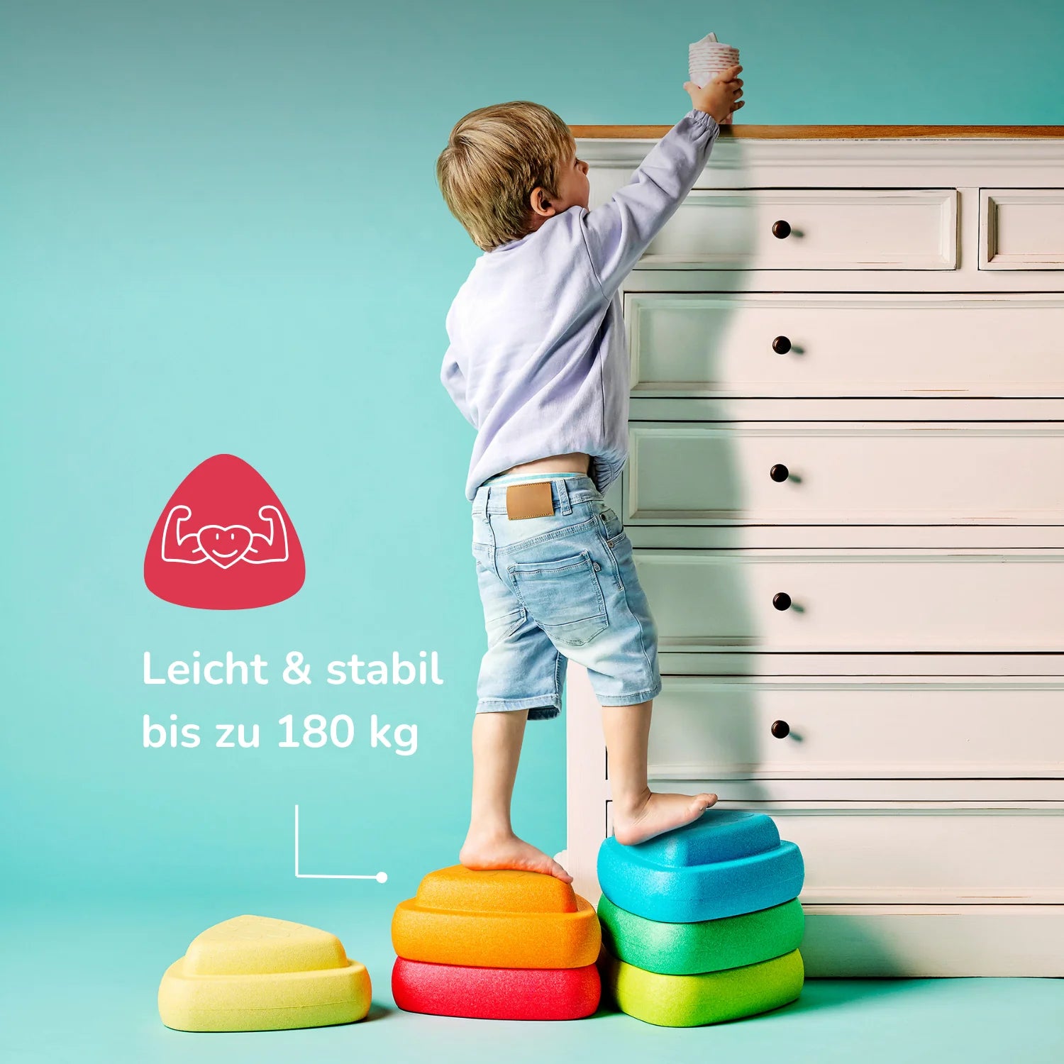 NATTOU Blocky Balance Spielsteine 6er Set