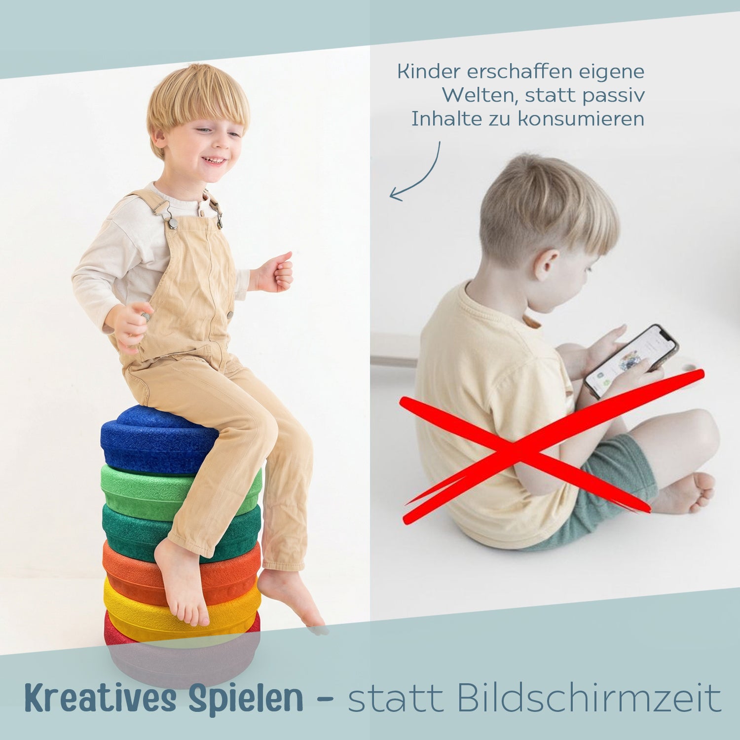 Stapelwelt-Bundle: Abenteuerbrücke + MyFunStone Spielsteine