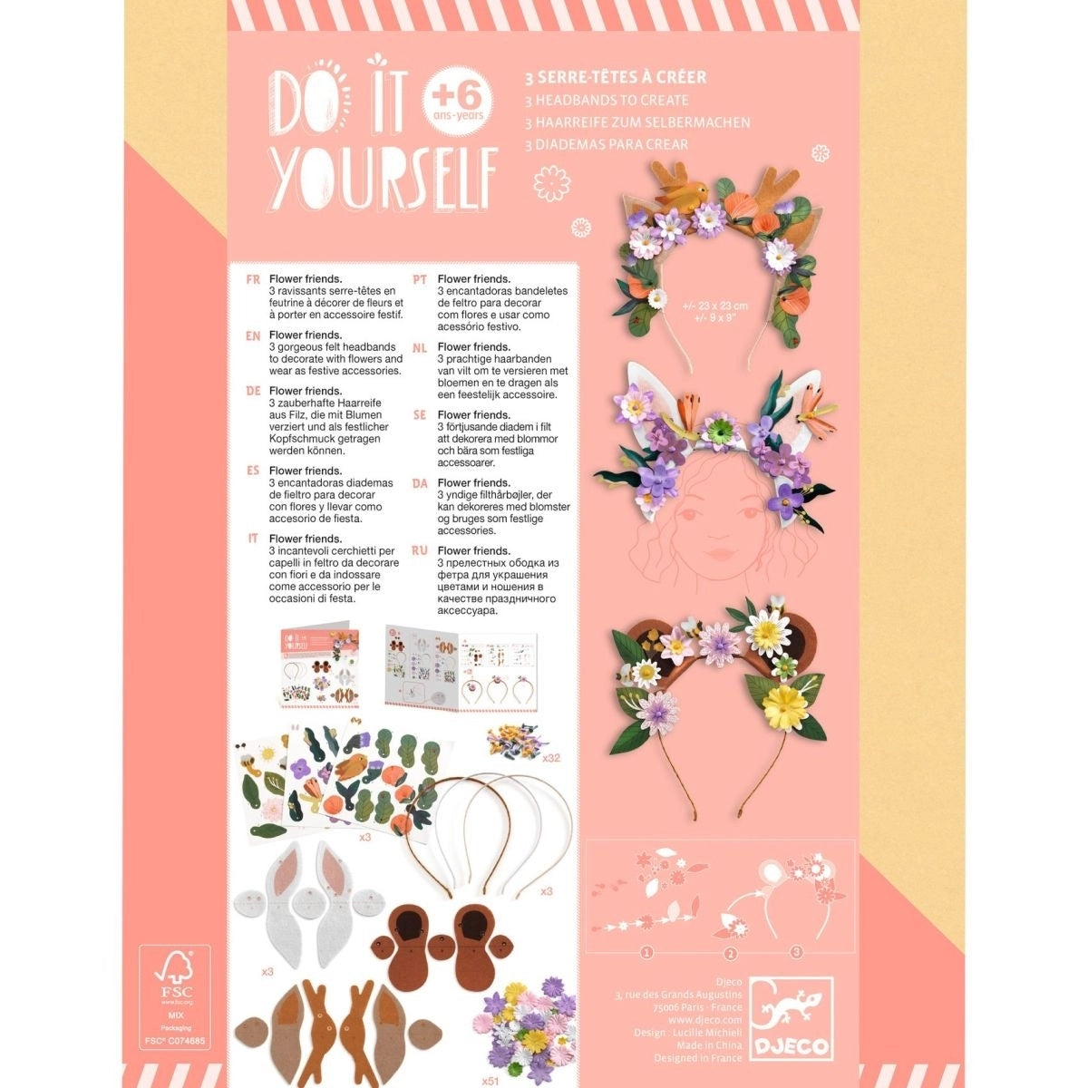 DJECO DIY Haarreif - Blumen