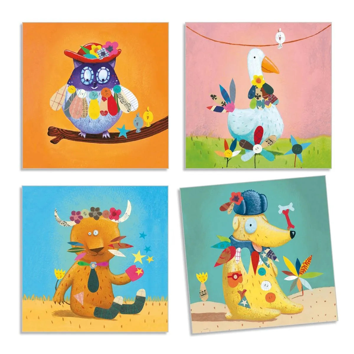 DJECO Stickerbild - Tiere