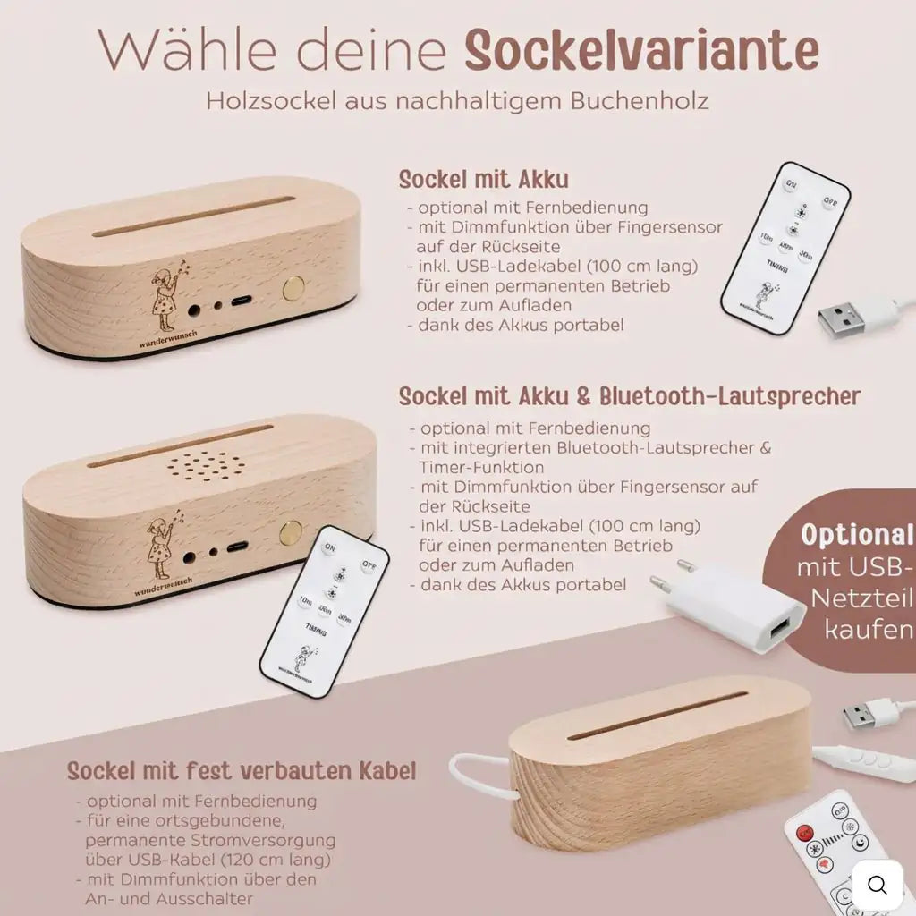 LED Nachtlicht Herz - Unendlich Nachtlichter -  wunderwunsch