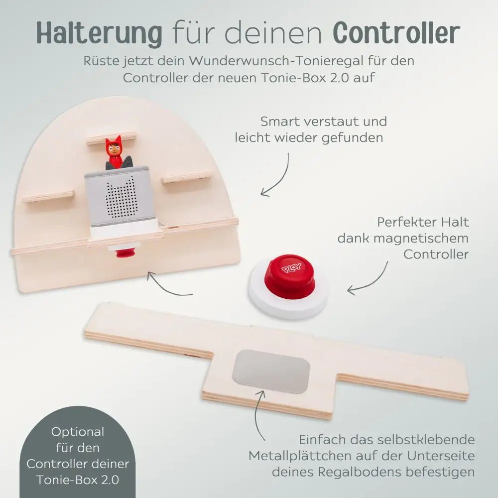 Adapter für Toniebox - Regal für Toniebox 2 - wunderwunsch