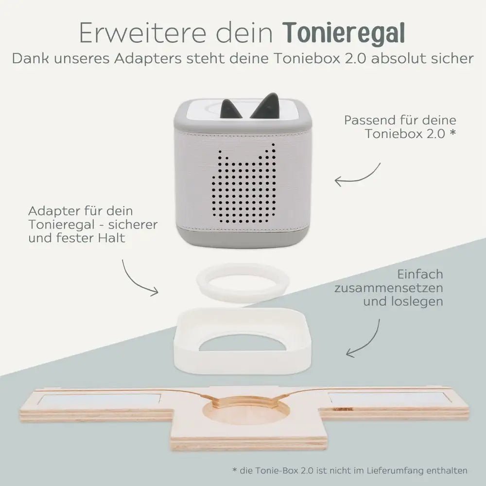 Adapter für Toniebox - Regal für Toniebox 2 - wunderwunsch