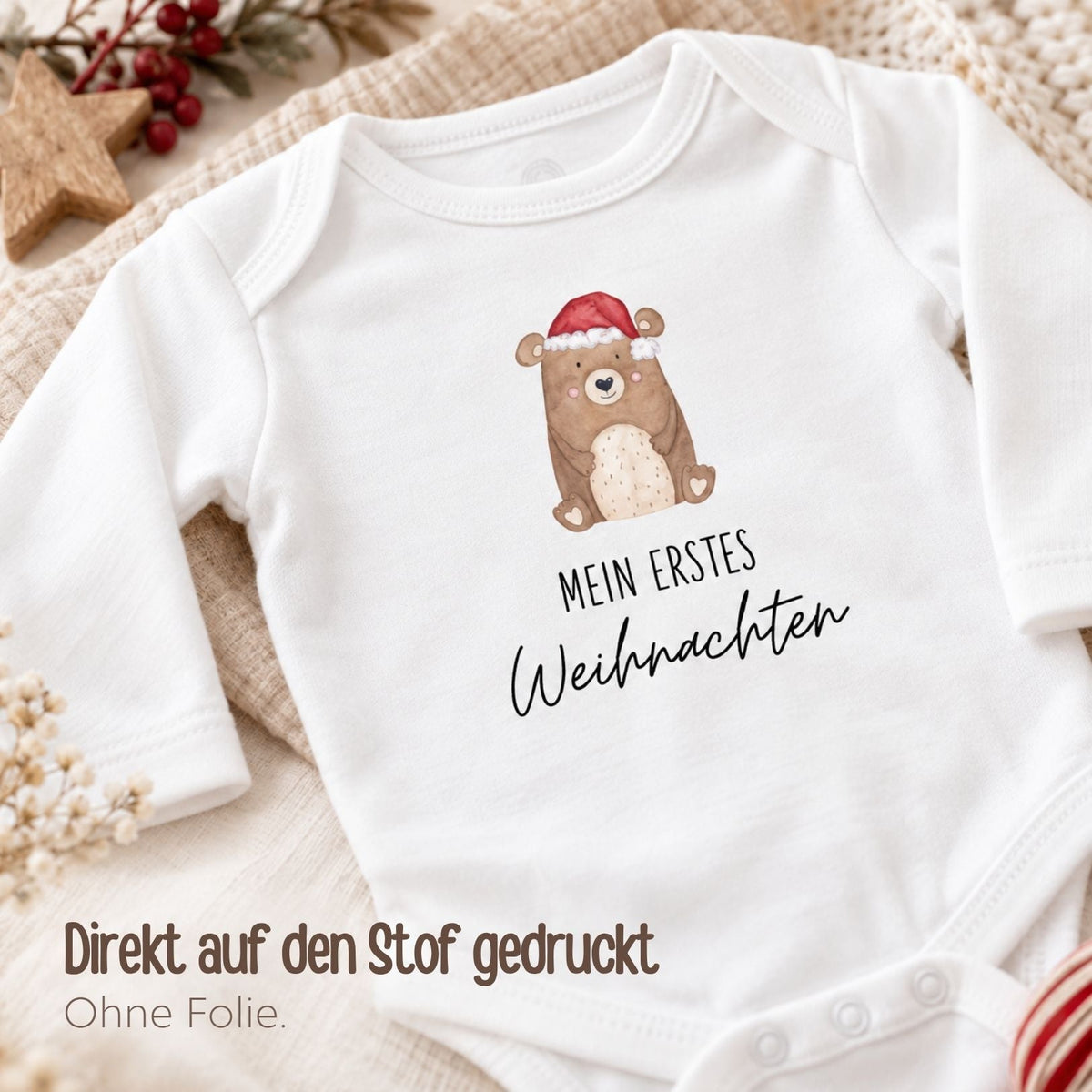 Baby Body "Mein erstes Weihnachten" Bär - wunderwunsch