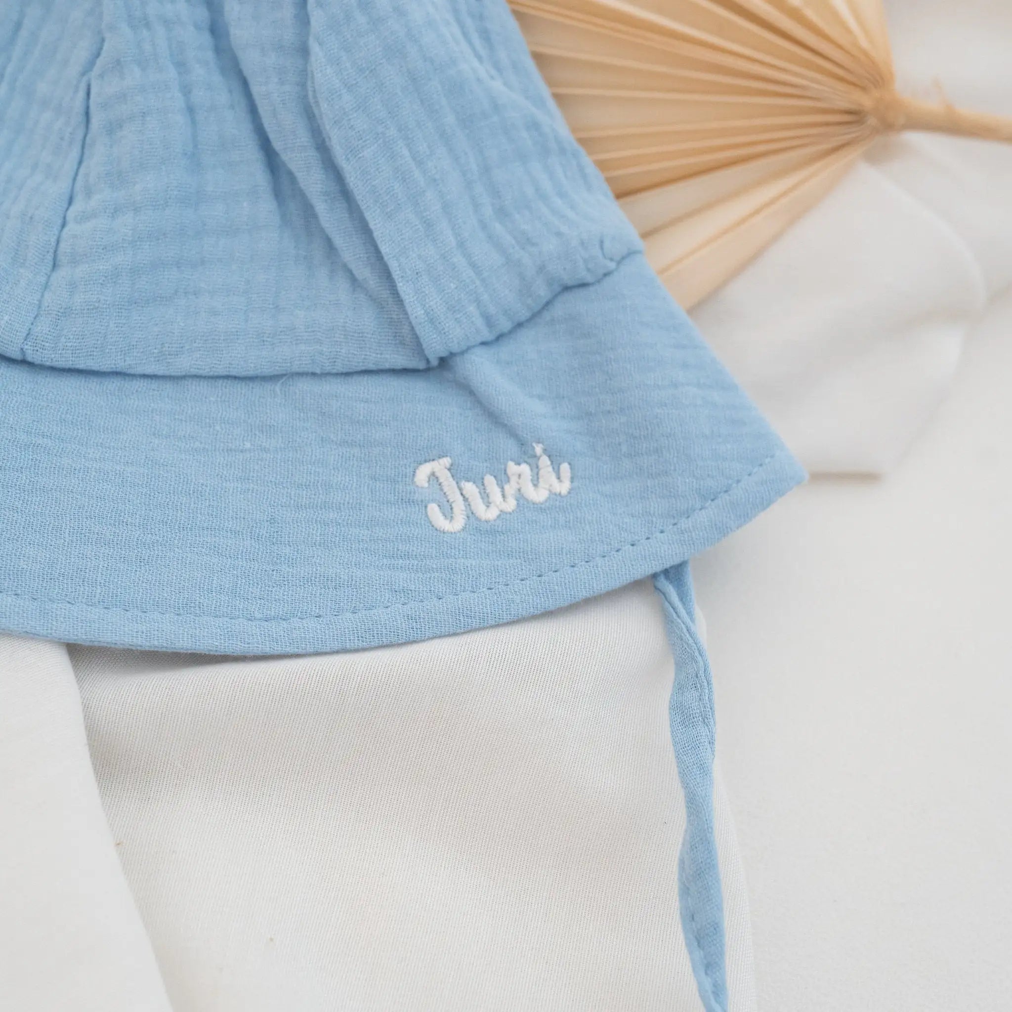 Babyhut mit Teddyohren personalisiert - wunderwunsch