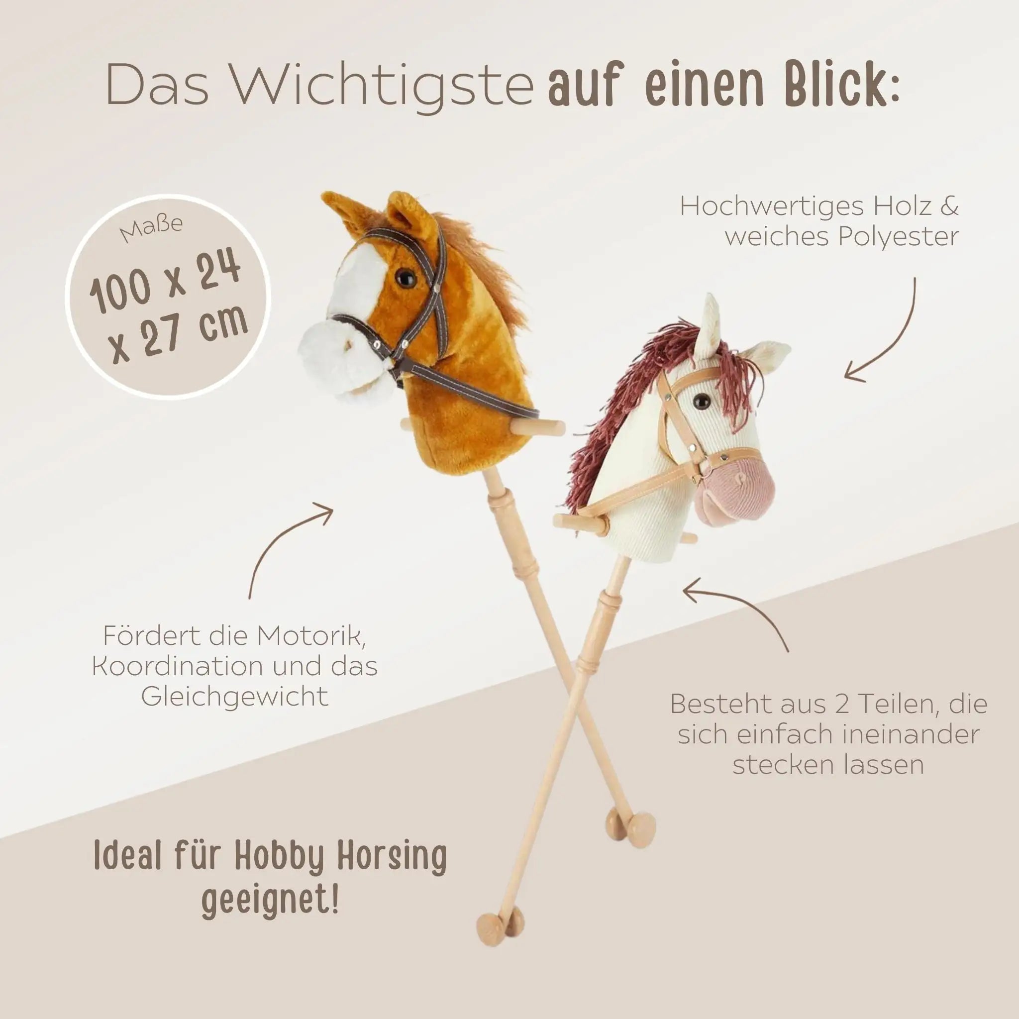 BIECO Steckenpferd personalisierbar - wunderwunsch