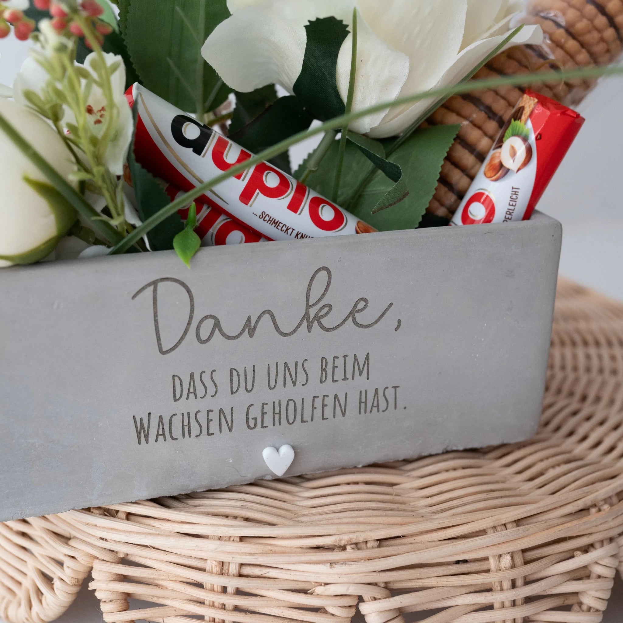 Blumentopf - Danke, dass du beim wachsen geholfen hast - wunderwunsch