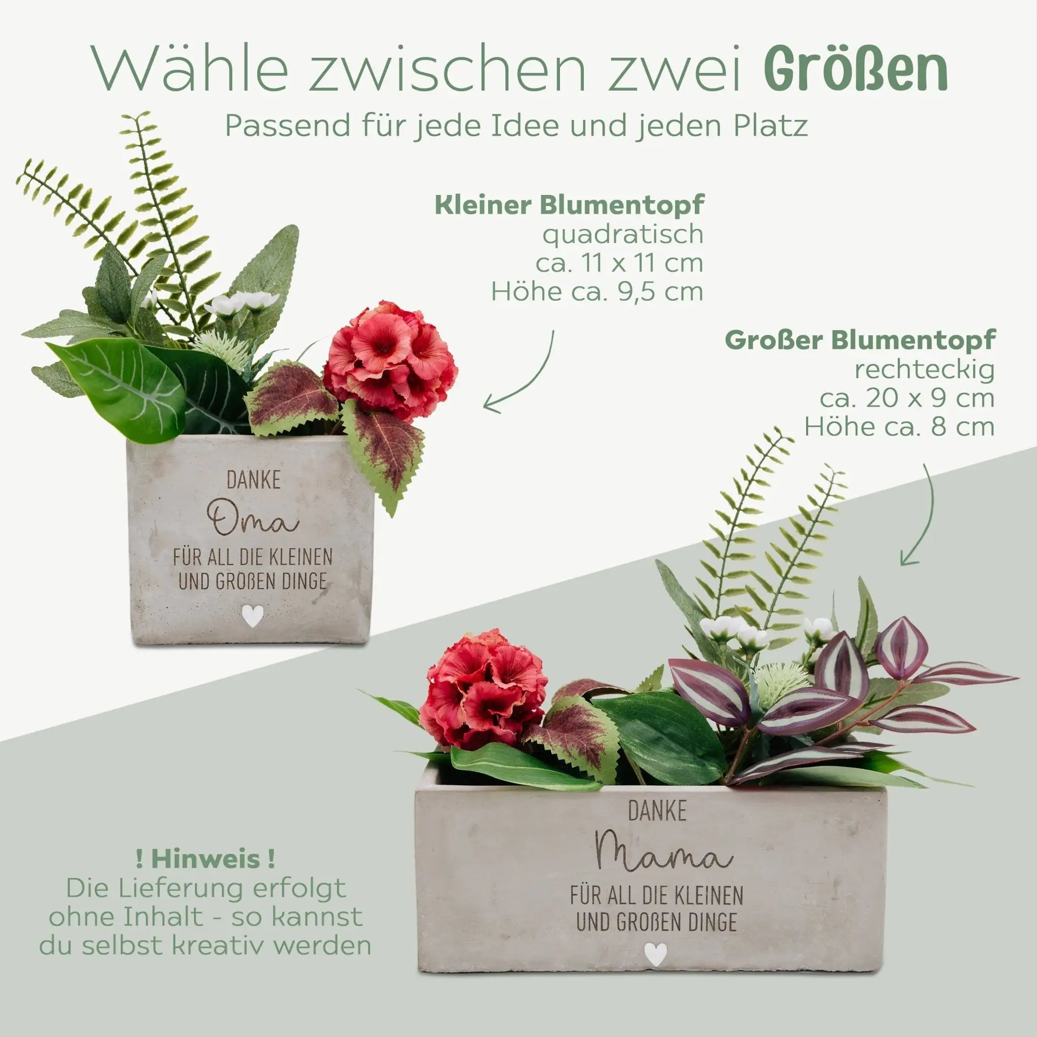 Blumentopf - Danke, für all die kleinen und großen Dinge - wunderwunsch