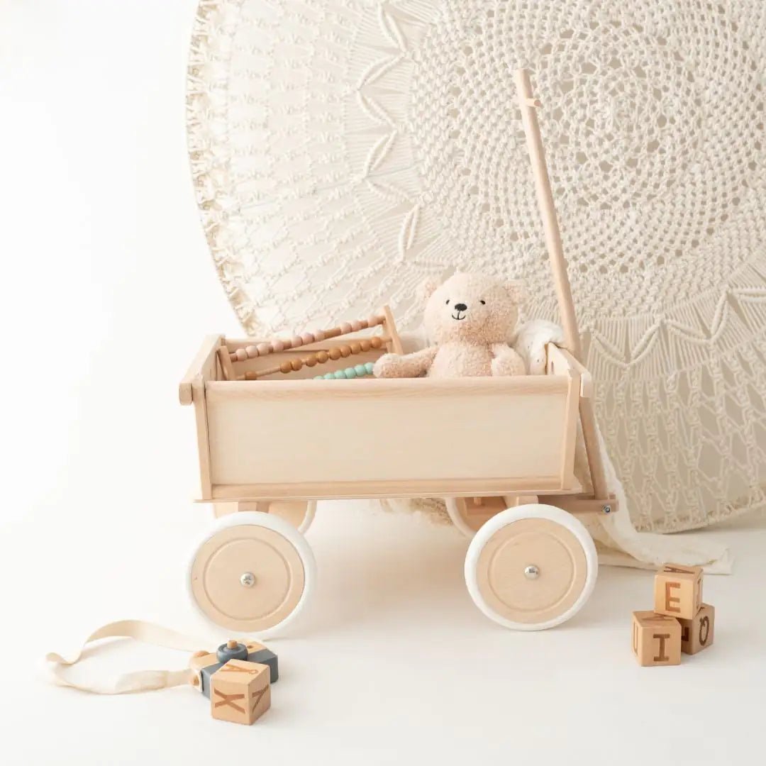 Bollerwagen aus Holz personalisierbar - wunderwunsch