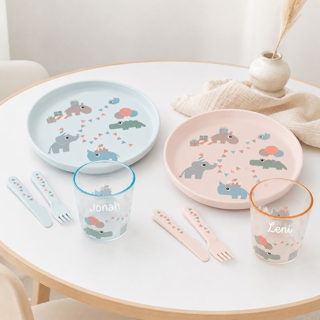 DONEBYDEER Geschirrset personalisiert - Celebration - wunderwunsch