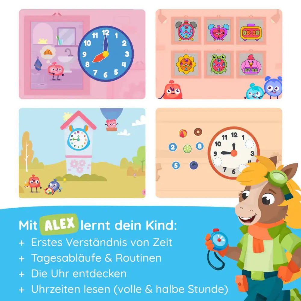 EDURINO Figur Alex - Die Uhr lernen - wunderwunsch