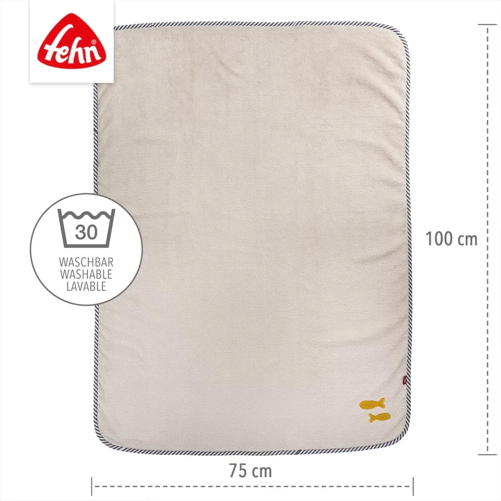 FEHN Babydecke personalisierbar - wunderwunsch