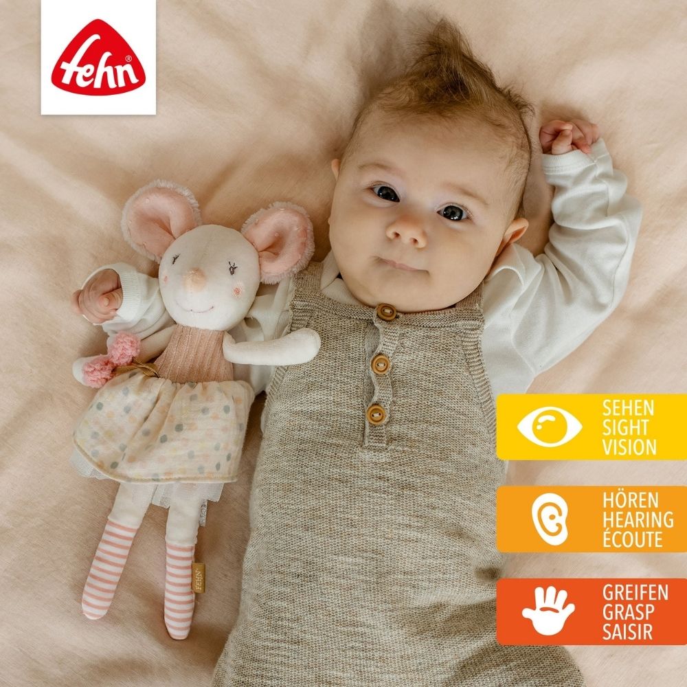 FEHN Kuscheltier personalisiert - Maus - wunderwunsch