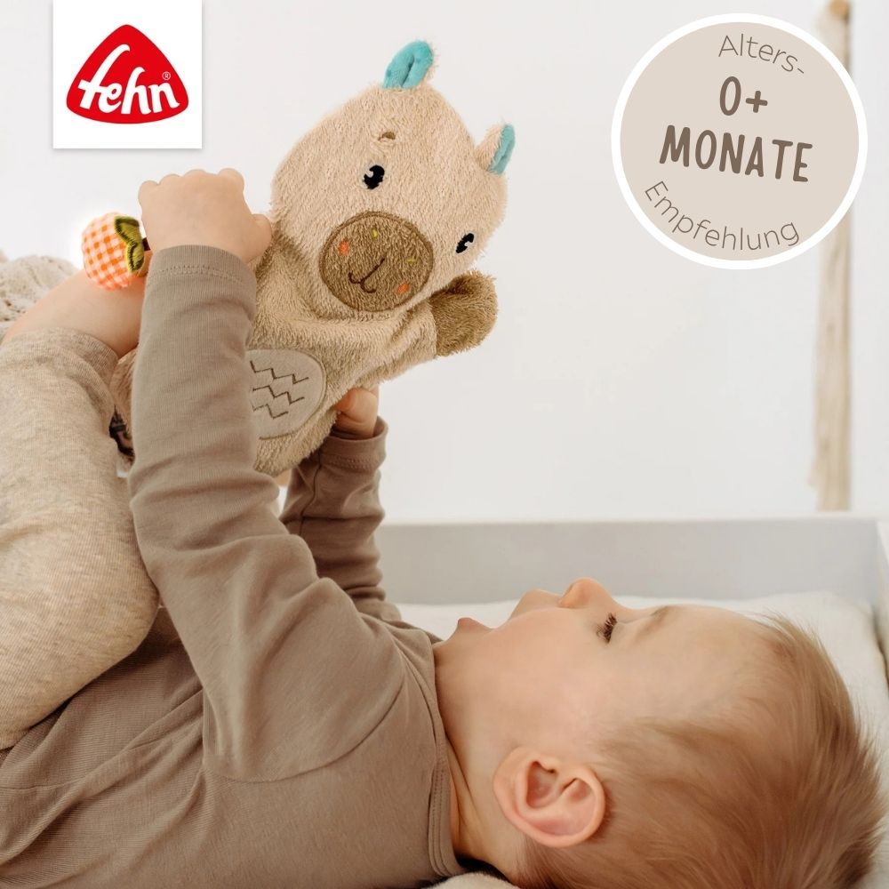 FEHN Waschhandschuh Frottee personalisiert - Tiere - wunderwunsch
