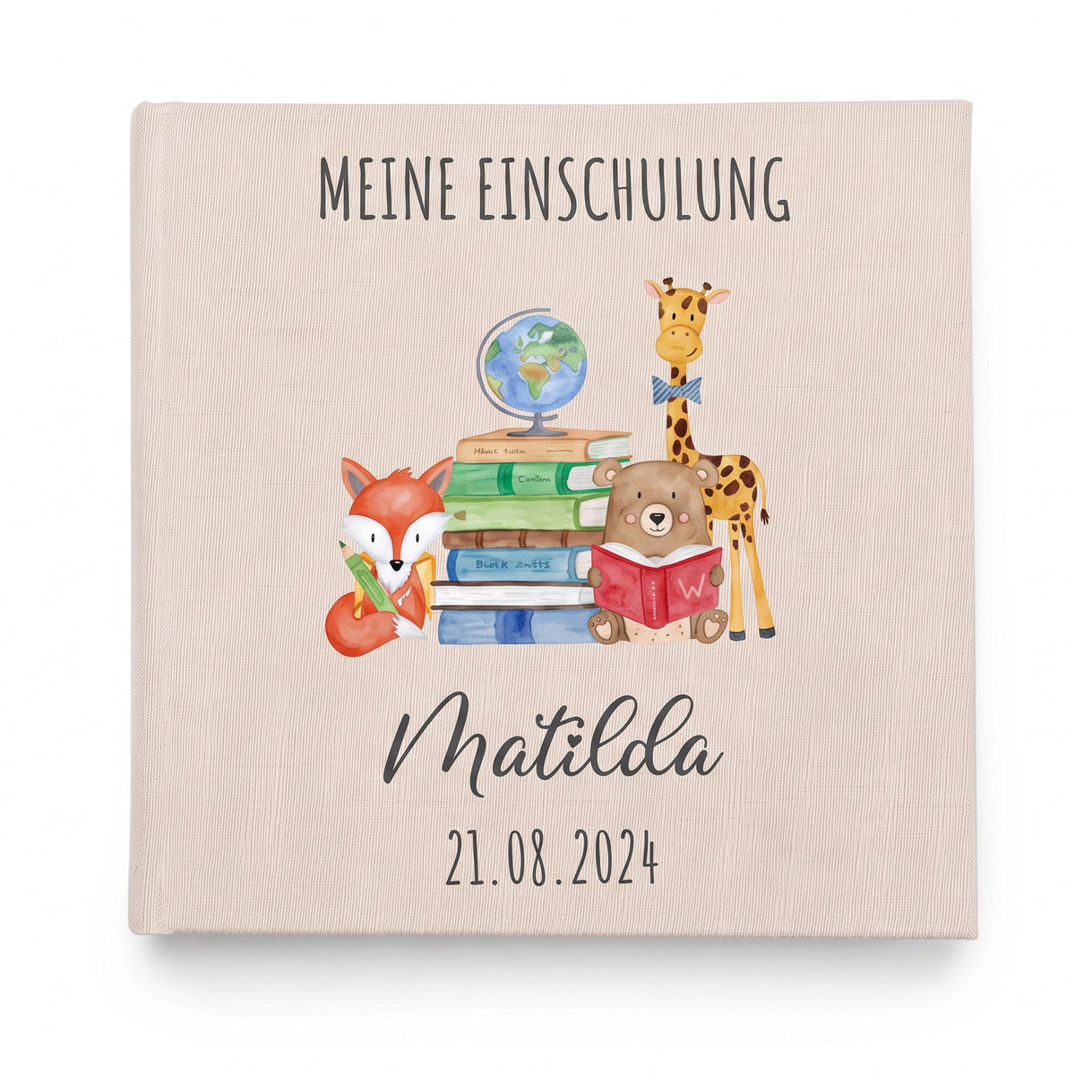 Fotoalbum mit Leineneinband - Meine Einschulung - wunderwunsch
