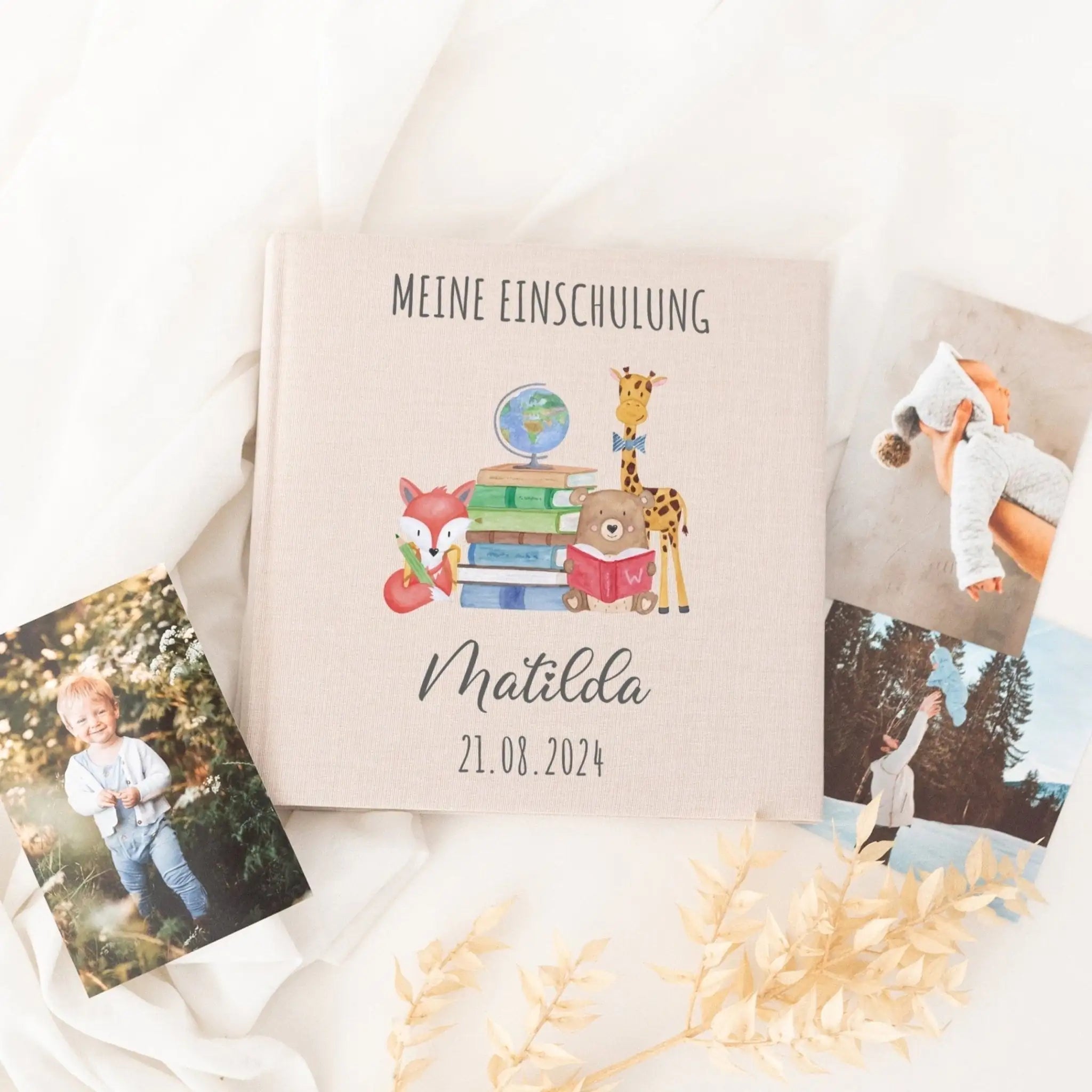 Fotoalbum mit Leineneinband - Meine Einschulung - wunderwunsch