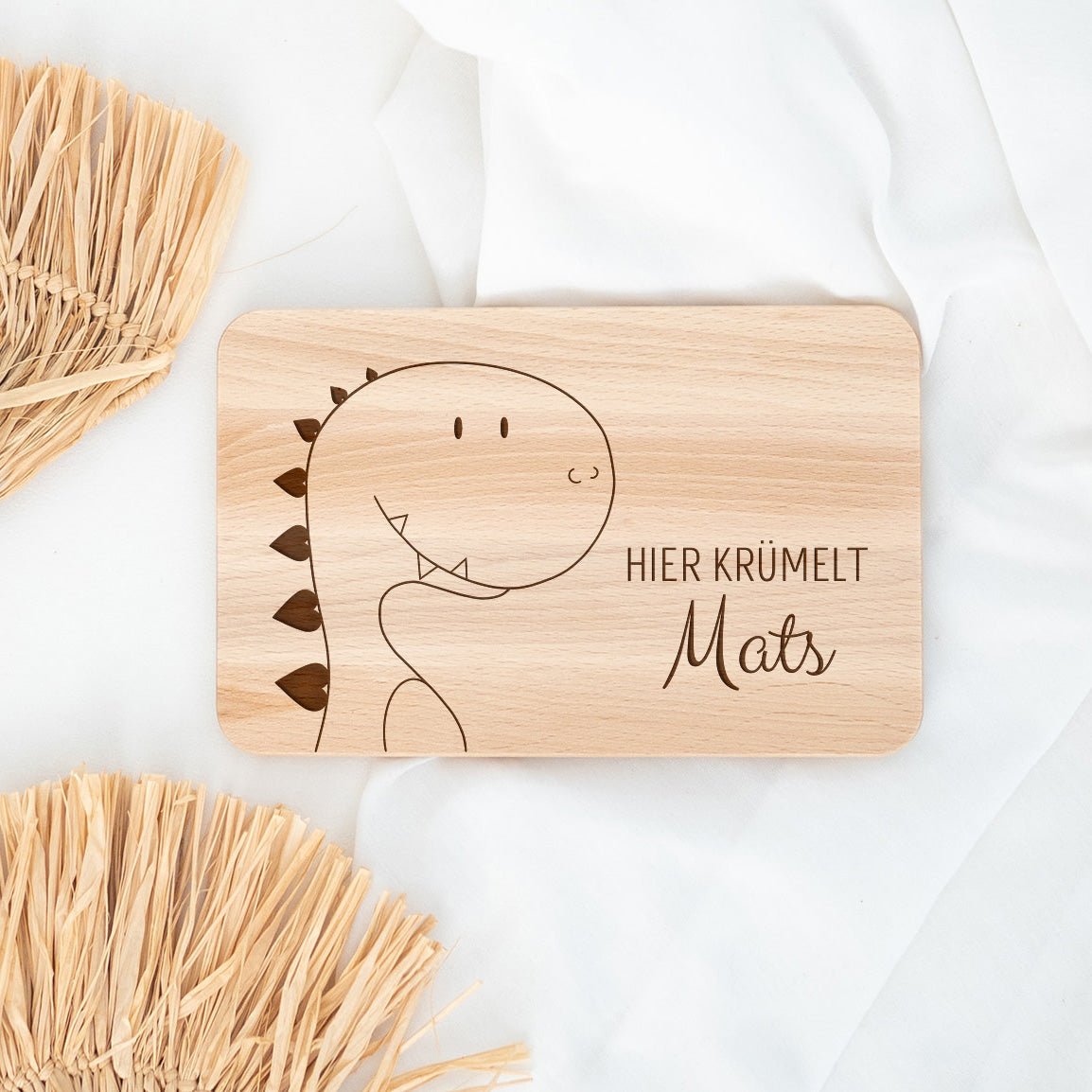 Frühstücksbrettchen personalisiert - Tier Gravur - wunderwunsch