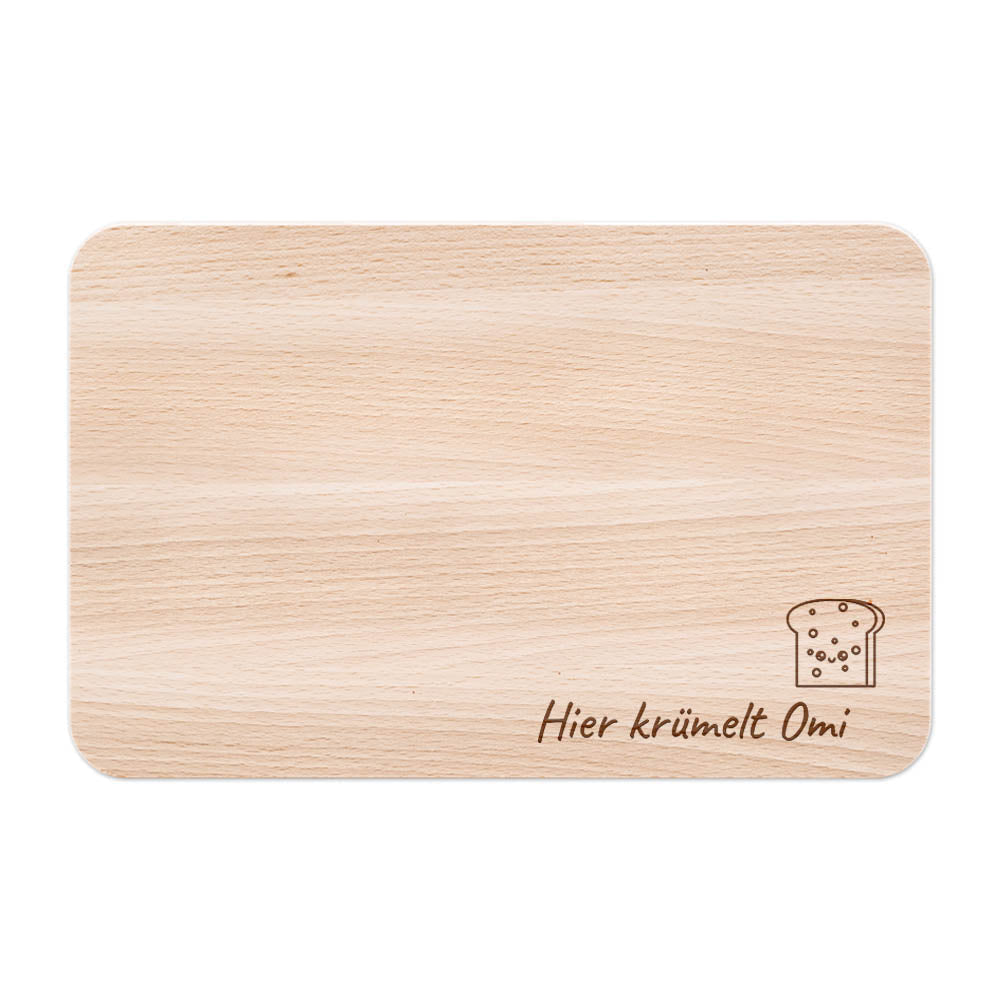 Frühstücksbrettchen personalisiert - Toast Gravur - wunderwunsch