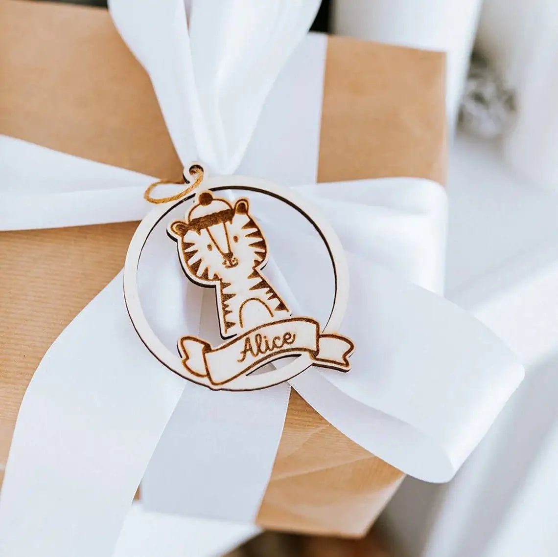 Geschenkanhänger "Tiere" personalisiert - wunderwunsch