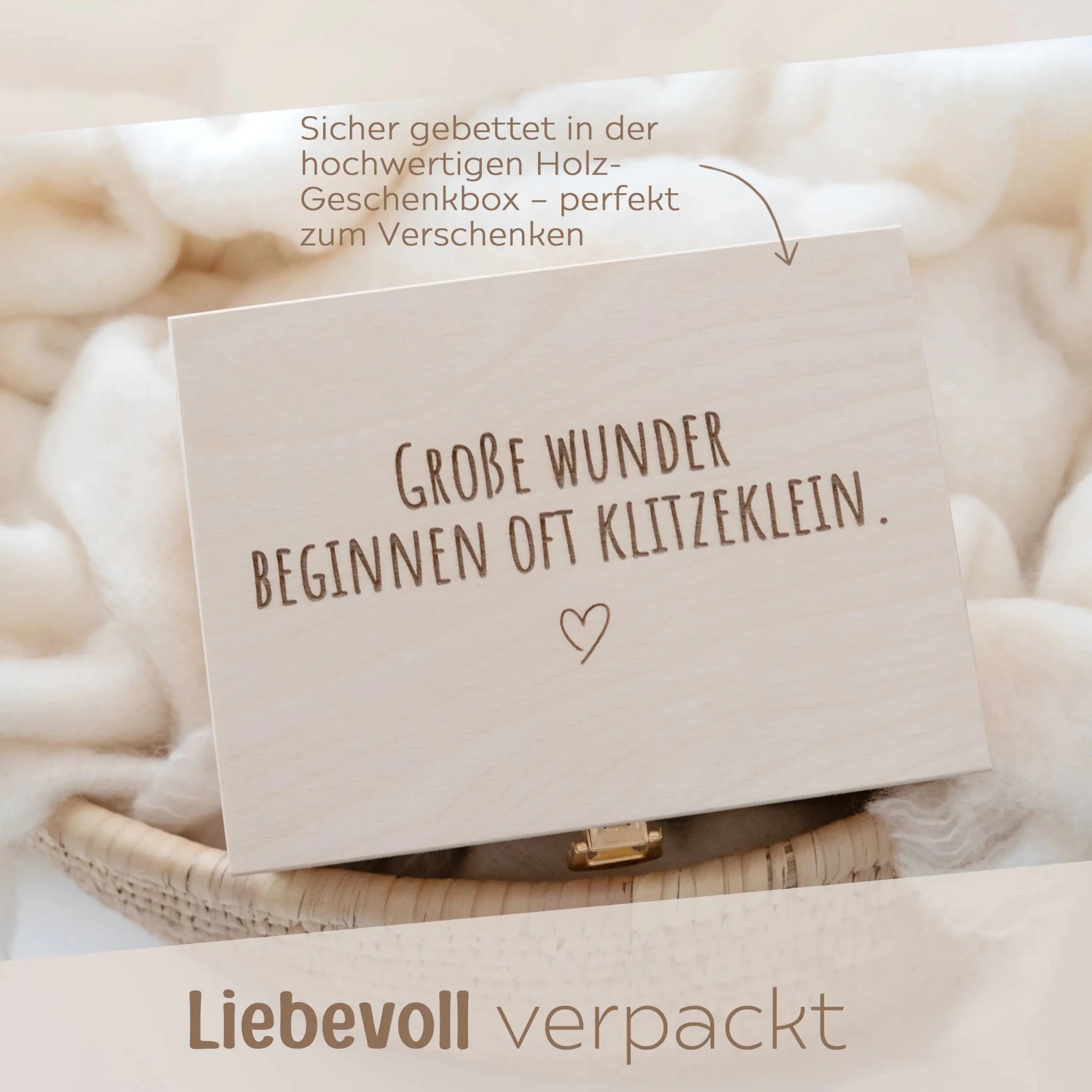Geschenkbox Babyshower - Elefant Greifling + Hot Moms Club Becher - wunderwunsch