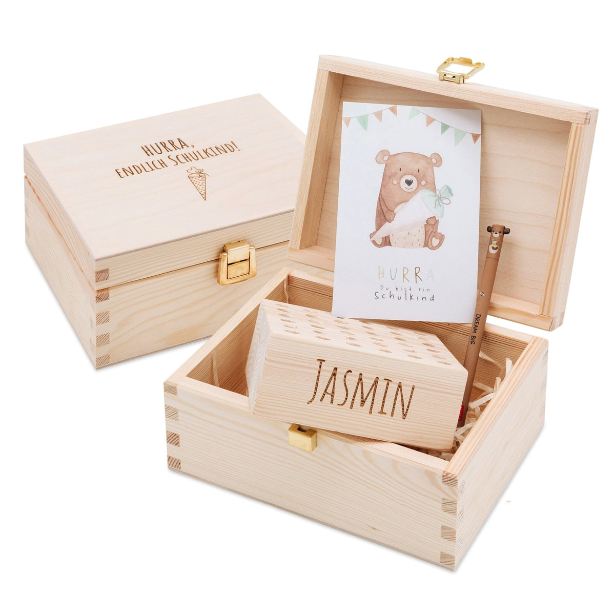 Geschenkbox Schulkind - Legami + Postkarte - wunderwunsch
