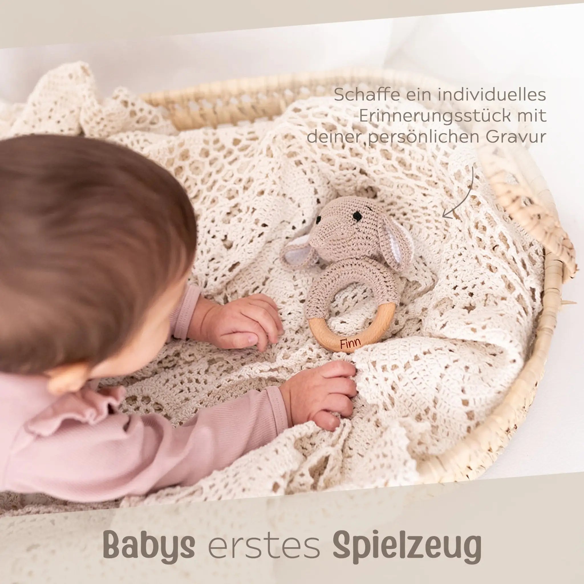 Greifling Elefant personalisiert - wunderwunsch
