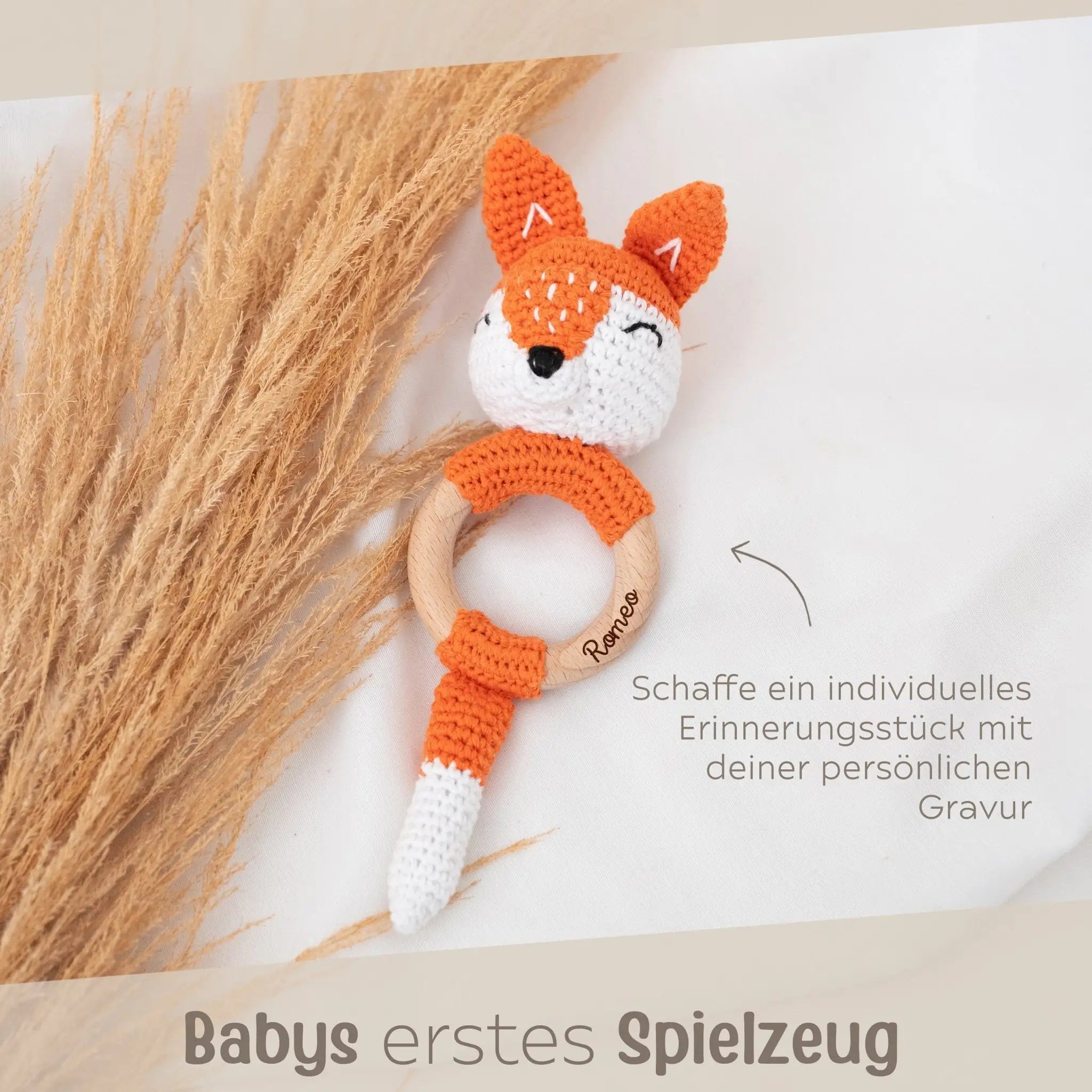 Greifling Fuchs personalisiert - wunderwunsch