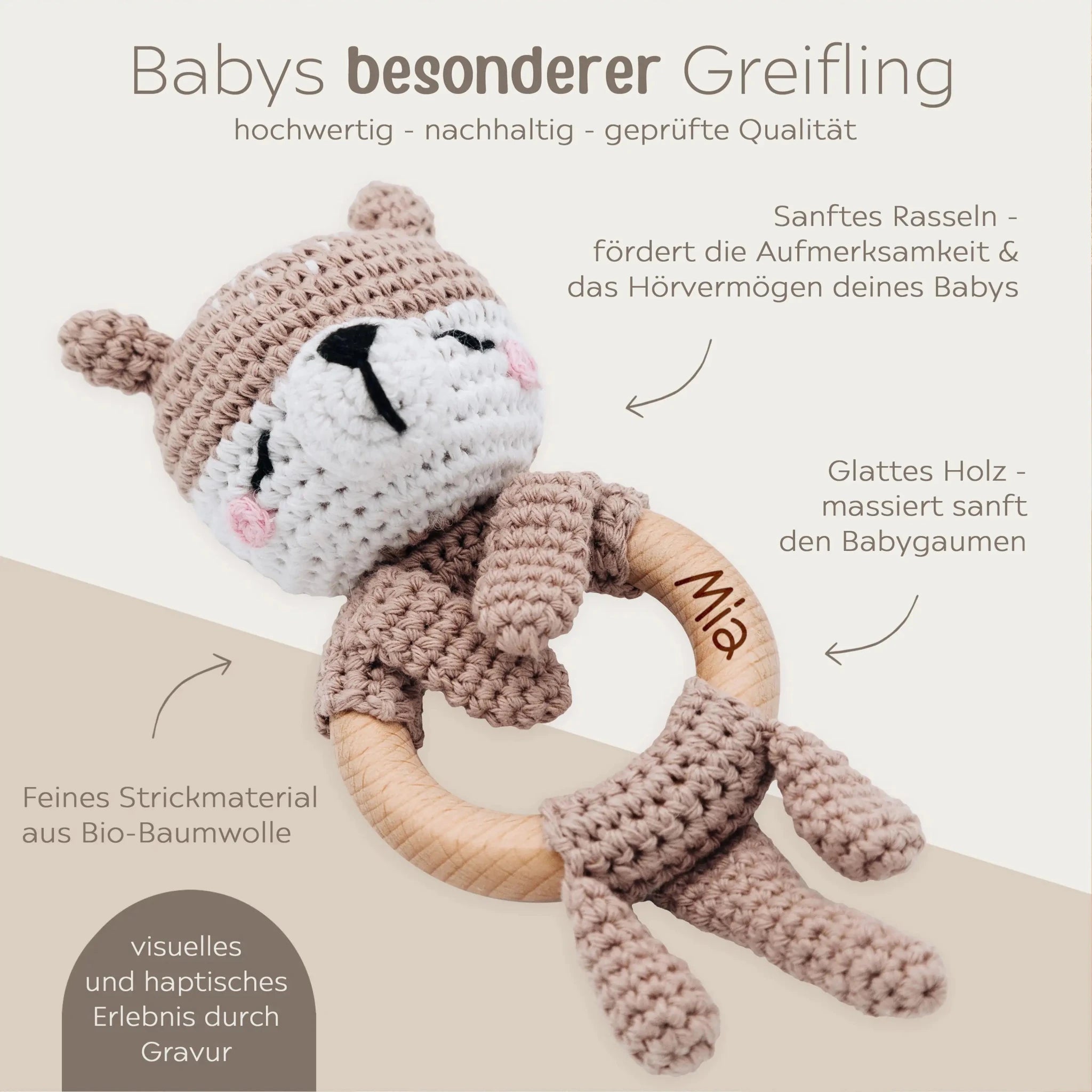Greifling Otter personalisiert - wunderwunsch