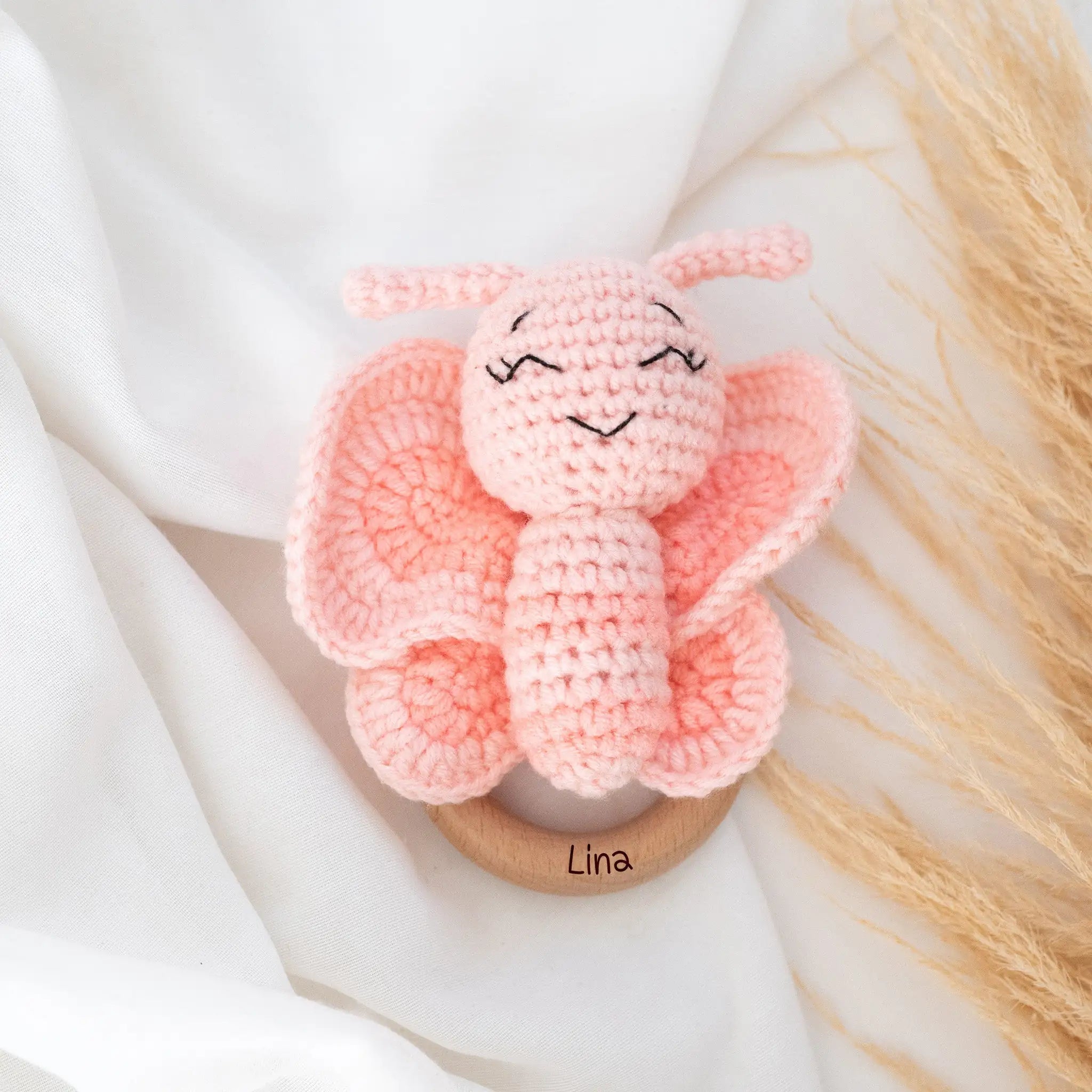 Greifling Schmetterling personalisiert - wunderwunsch