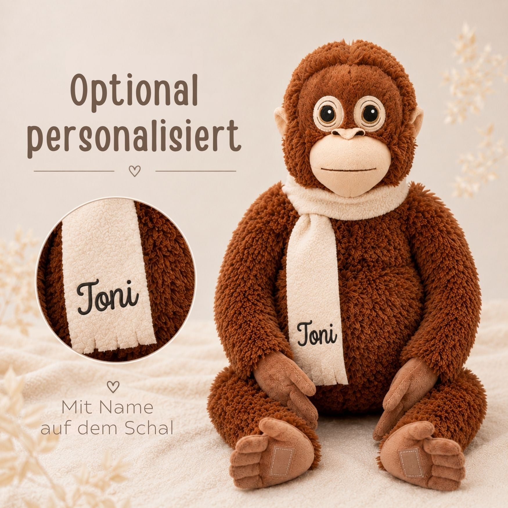 IKEA Kuscheltier personalisiert - Affe - wunderwunsch