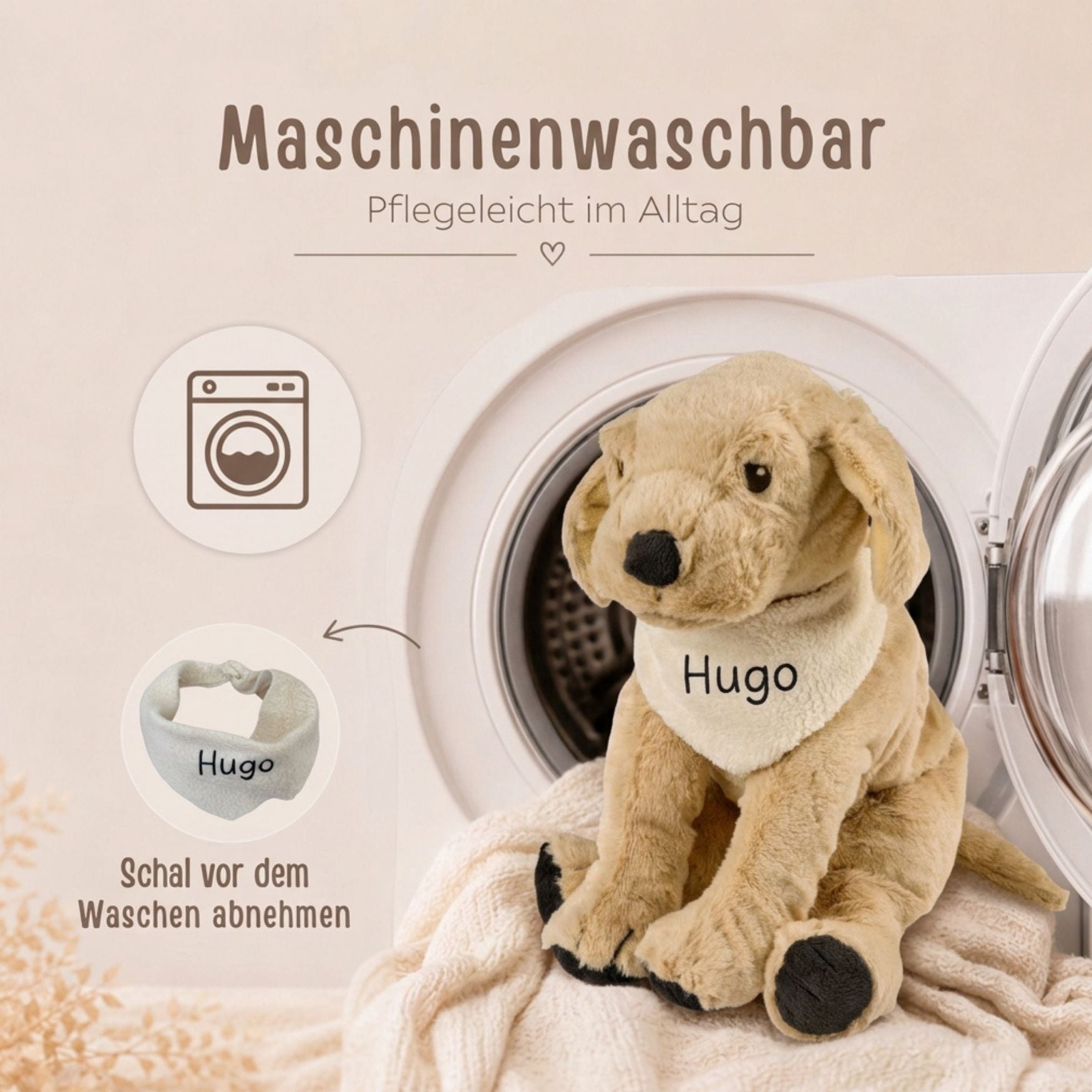IKEA Kuscheltier personalisiert - Hund - wunderwunsch