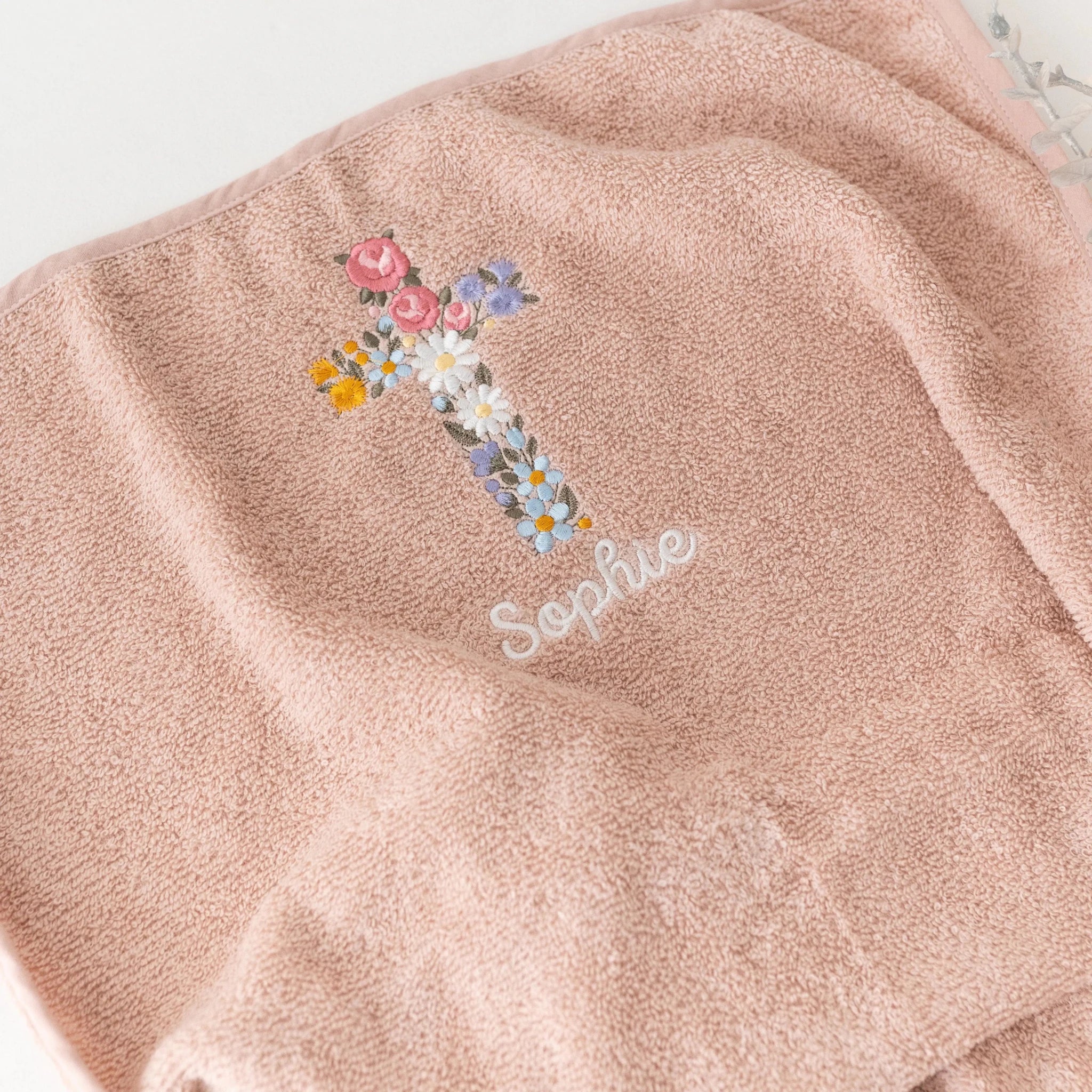 JOLLEIN Kinder Handtuch 50x90 cm personalisiert - Taufkreuz - wunderwunsch