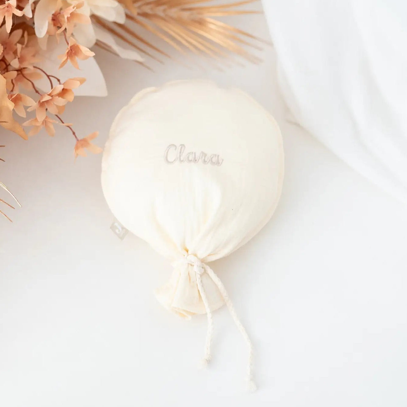 JOLLEIN Stoffballon Kinderzimmer - creme und braun - wunderwunsch