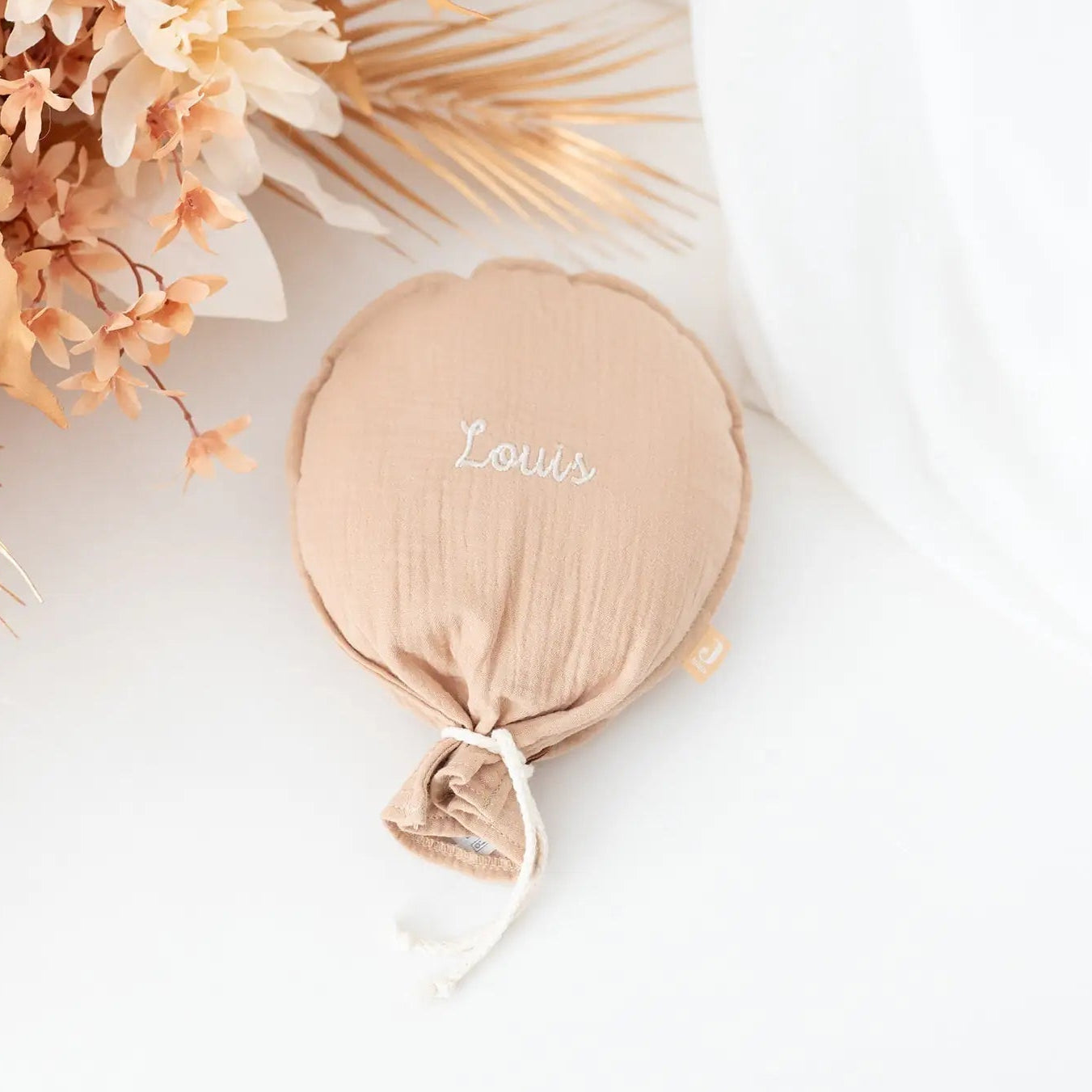 JOLLEIN Stoffballon Kinderzimmer - creme und braun - wunderwunsch