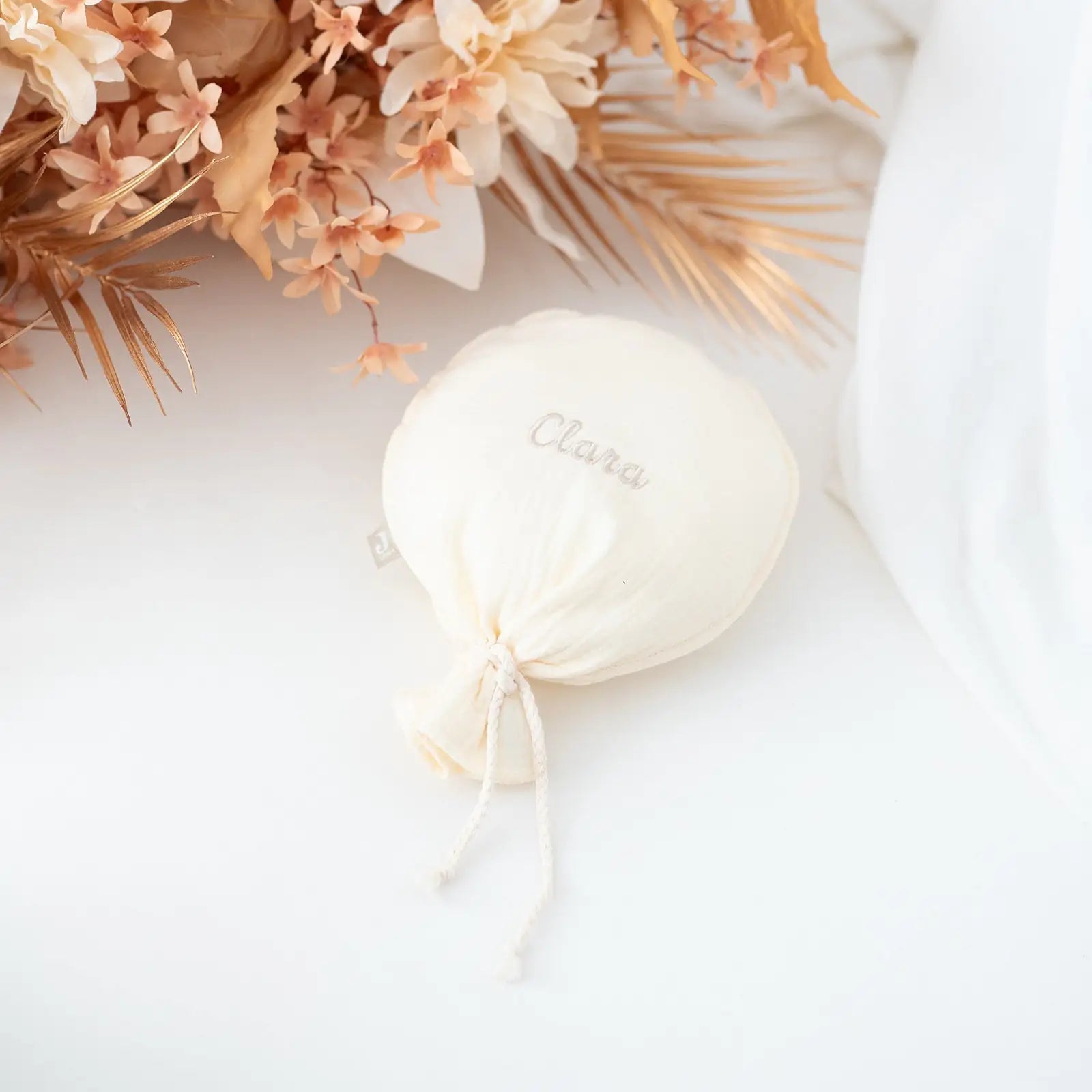 JOLLEIN Stoffballon Kinderzimmer - creme und braun - wunderwunsch