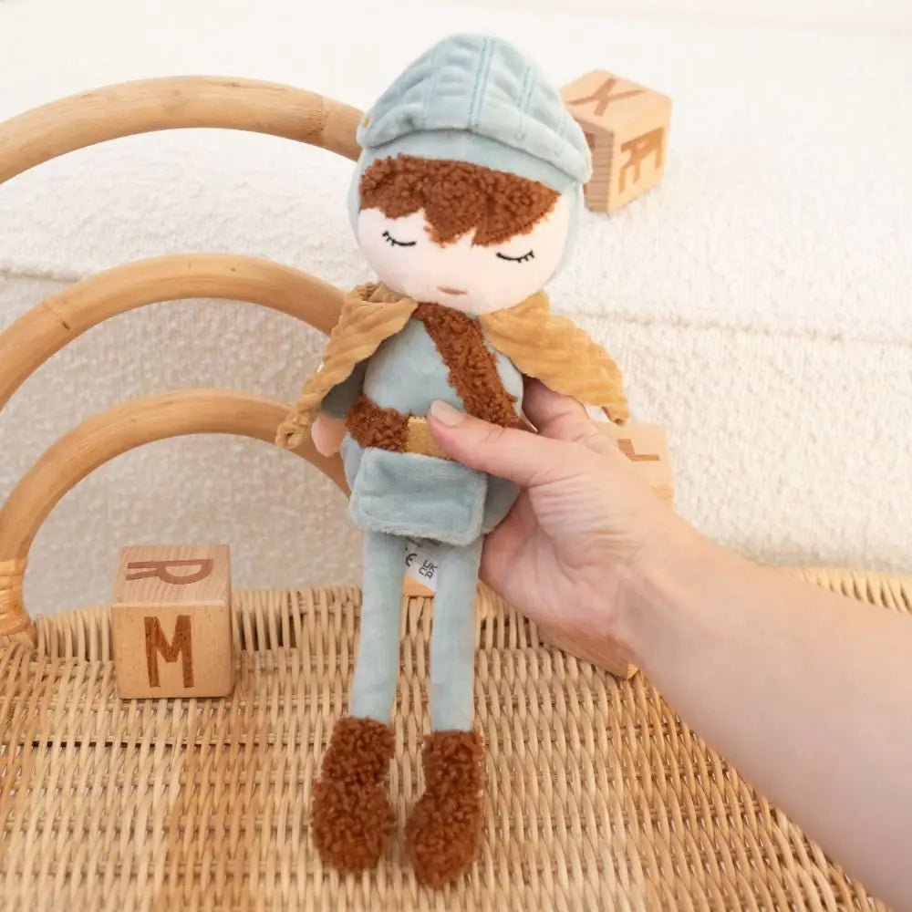 JOLLEIN Stoffpuppe personalisiert - Prinzessin oder Ritter - wunderwunsch