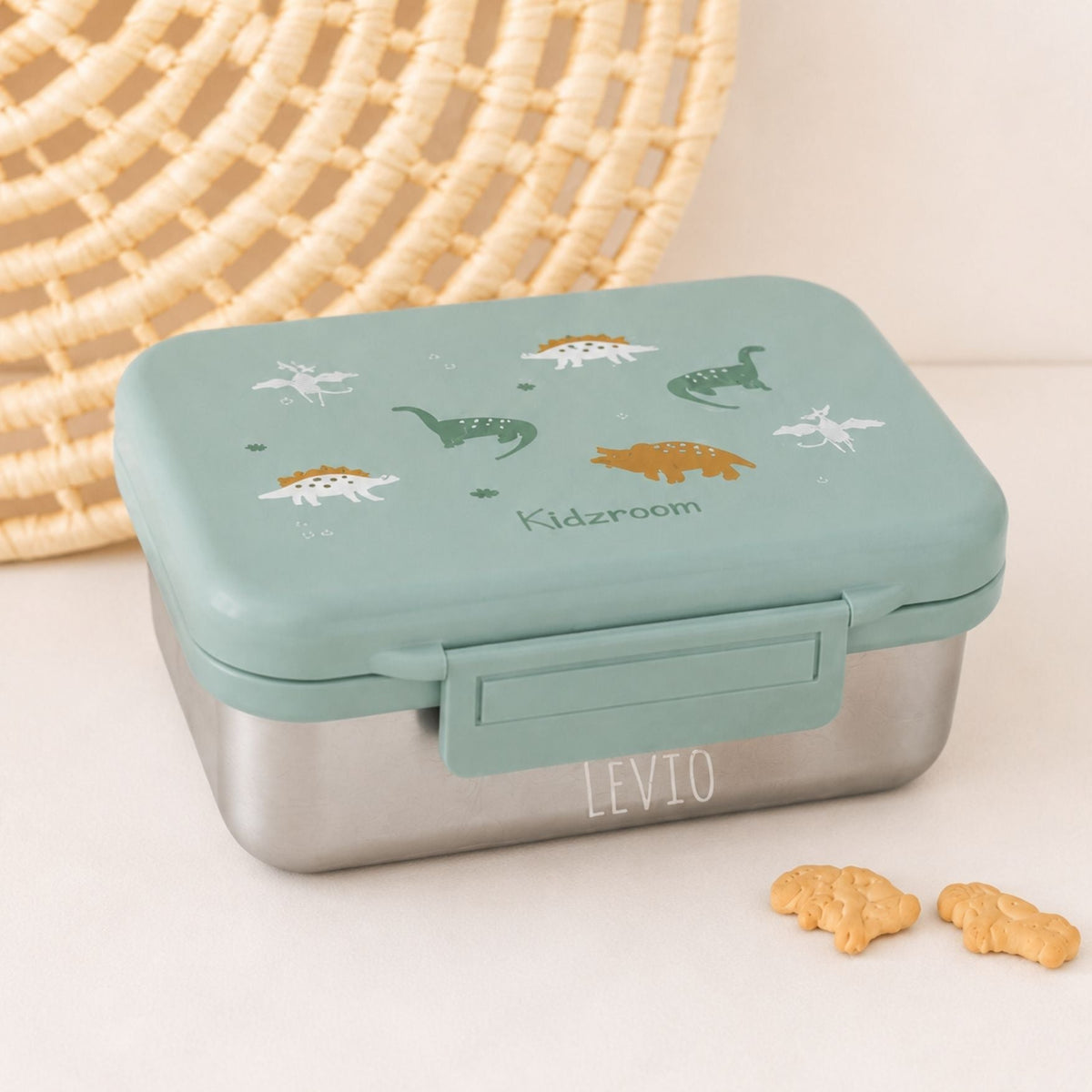 KIDZROOM Edelstahl Lunchbox personalisierbar - wunderwunsch