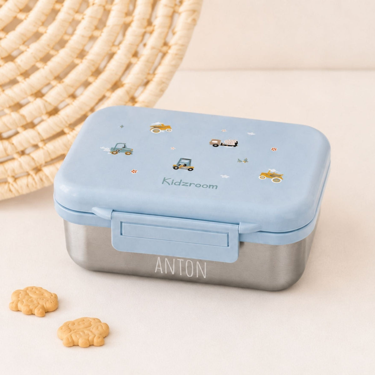 KIDZROOM Edelstahl Lunchbox personalisierbar - wunderwunsch