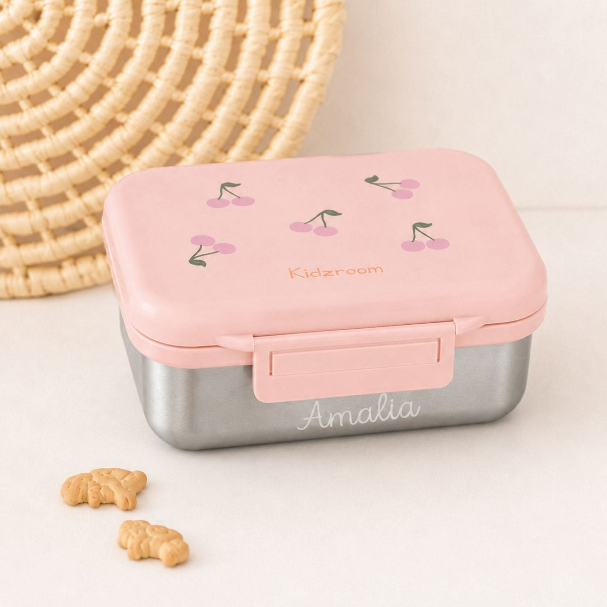 KIDZROOM Edelstahl Lunchbox personalisierbar - wunderwunsch