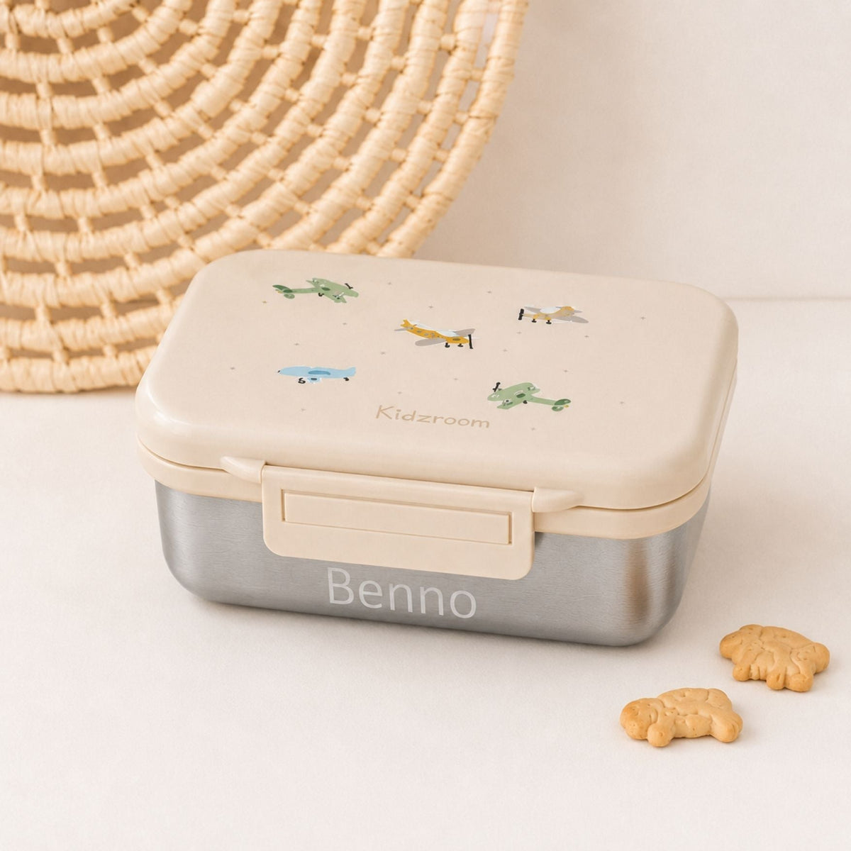KIDZROOM Edelstahl Lunchbox personalisierbar - wunderwunsch