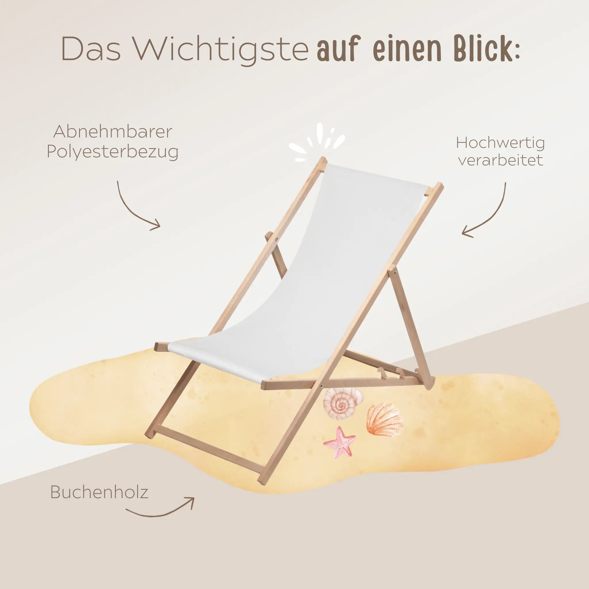 Kinder Liegestuhl personalisiert - wunderwunsch