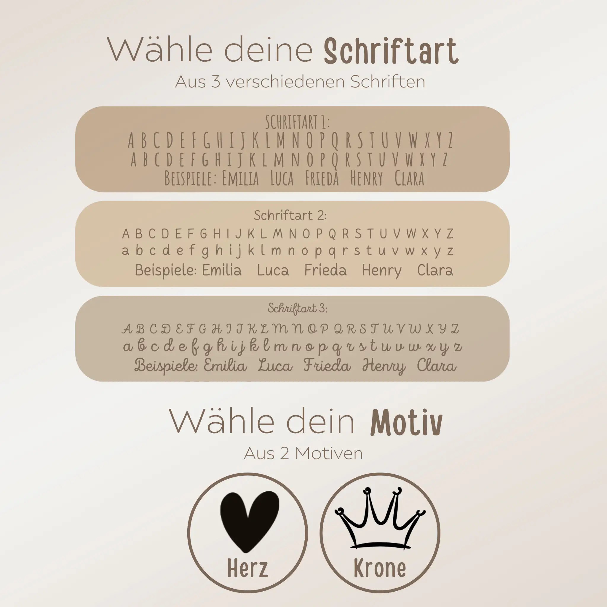 Kinderschürze personalisiert - Herz oder Krone - wunderwunsch