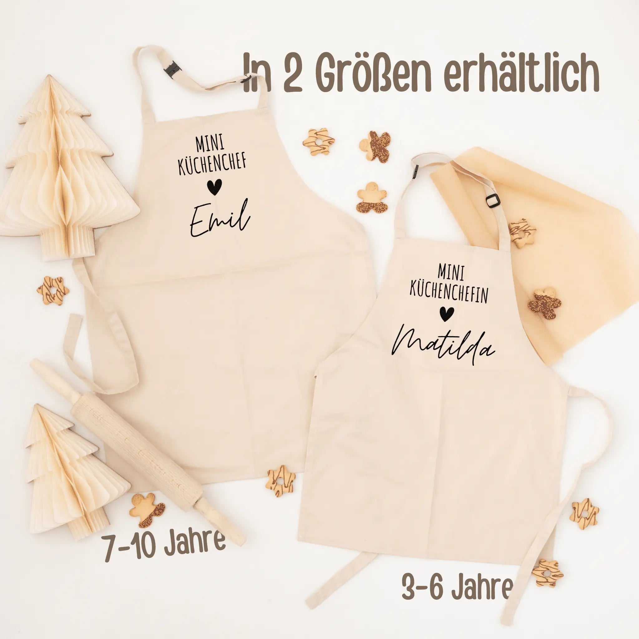 Kinderschürze personalisiert - Mini Küchenchef - /in - wunderwunsch