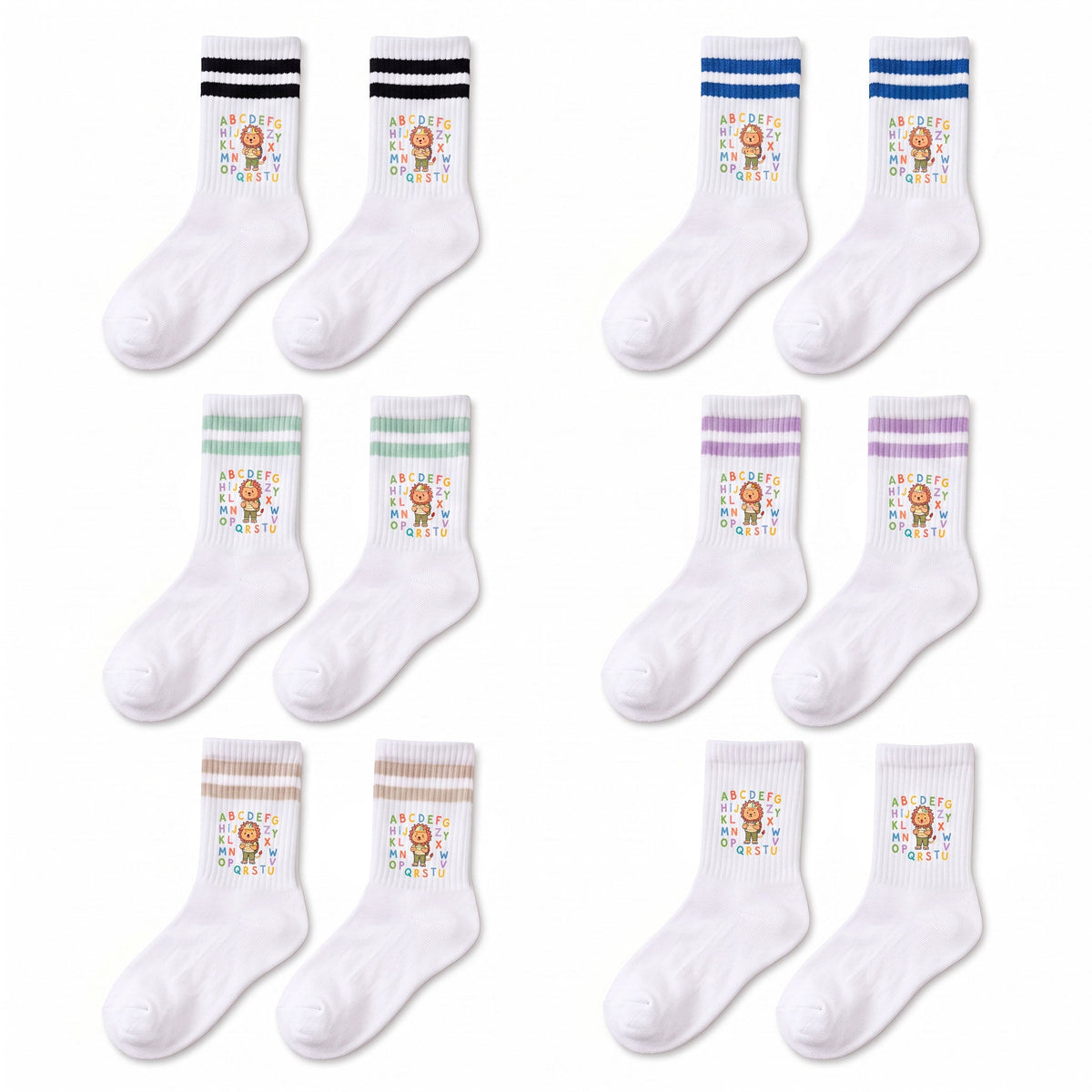 Kindersocken "ABC Löwe" personalisiert - wunderwunsch
