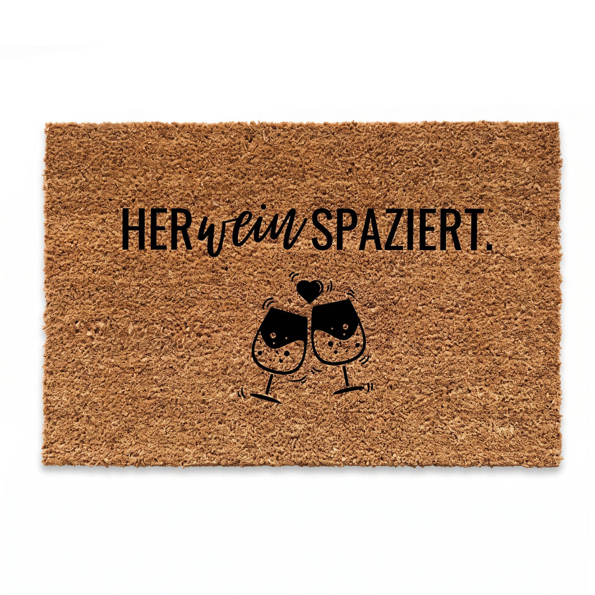 Kokos Fußmatte "Herweinspaziert" - wunderwunsch