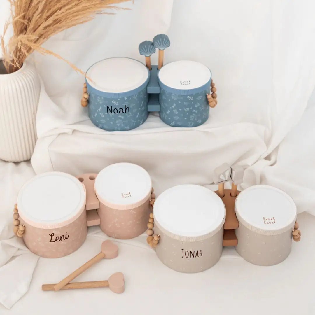 LABEL LABEL Bongo Trommeln personalisierbar - wunderwunsch