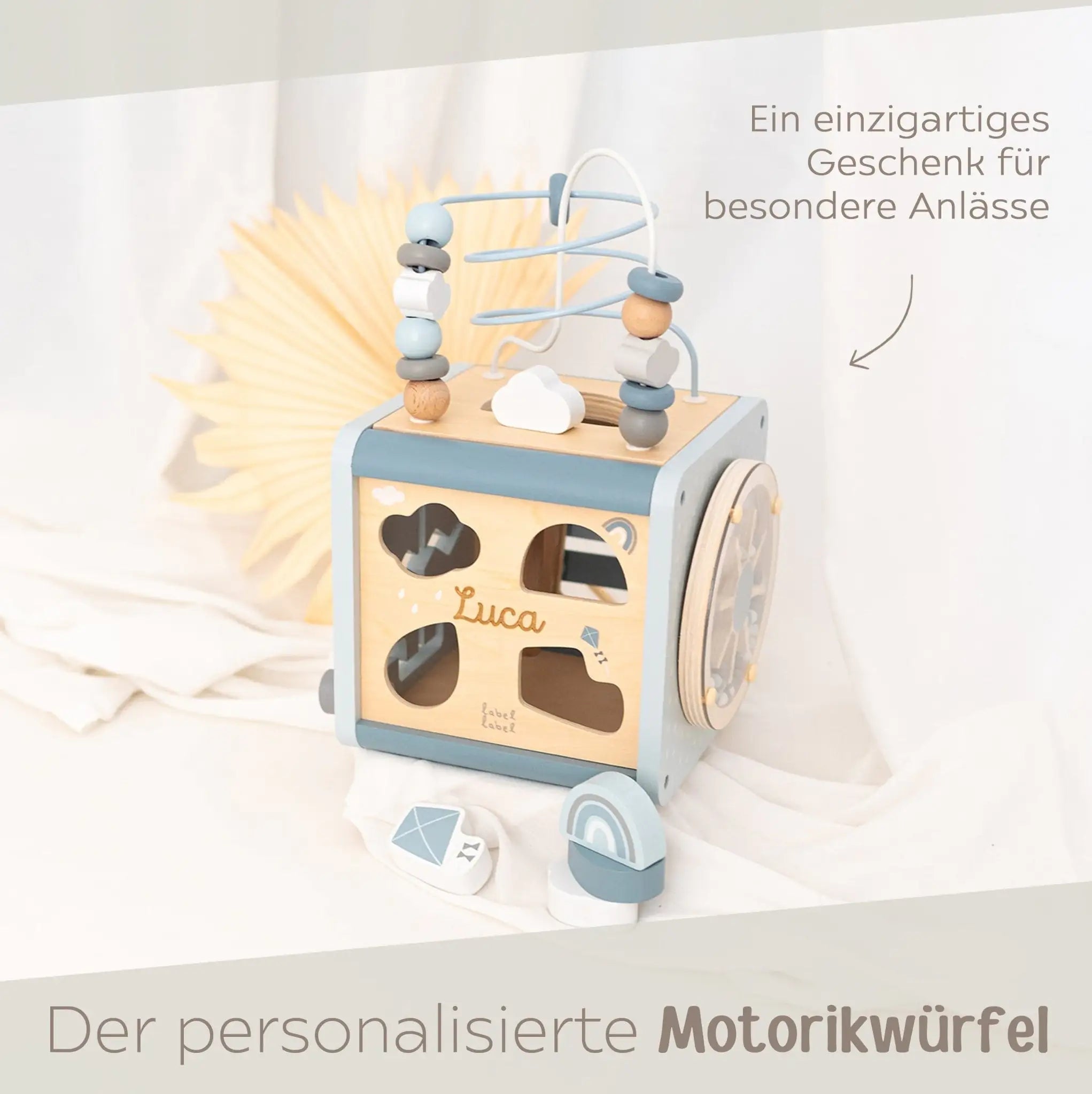 LABEL LABEL Motorikwürfel Formen personalisiert - wunderwunsch