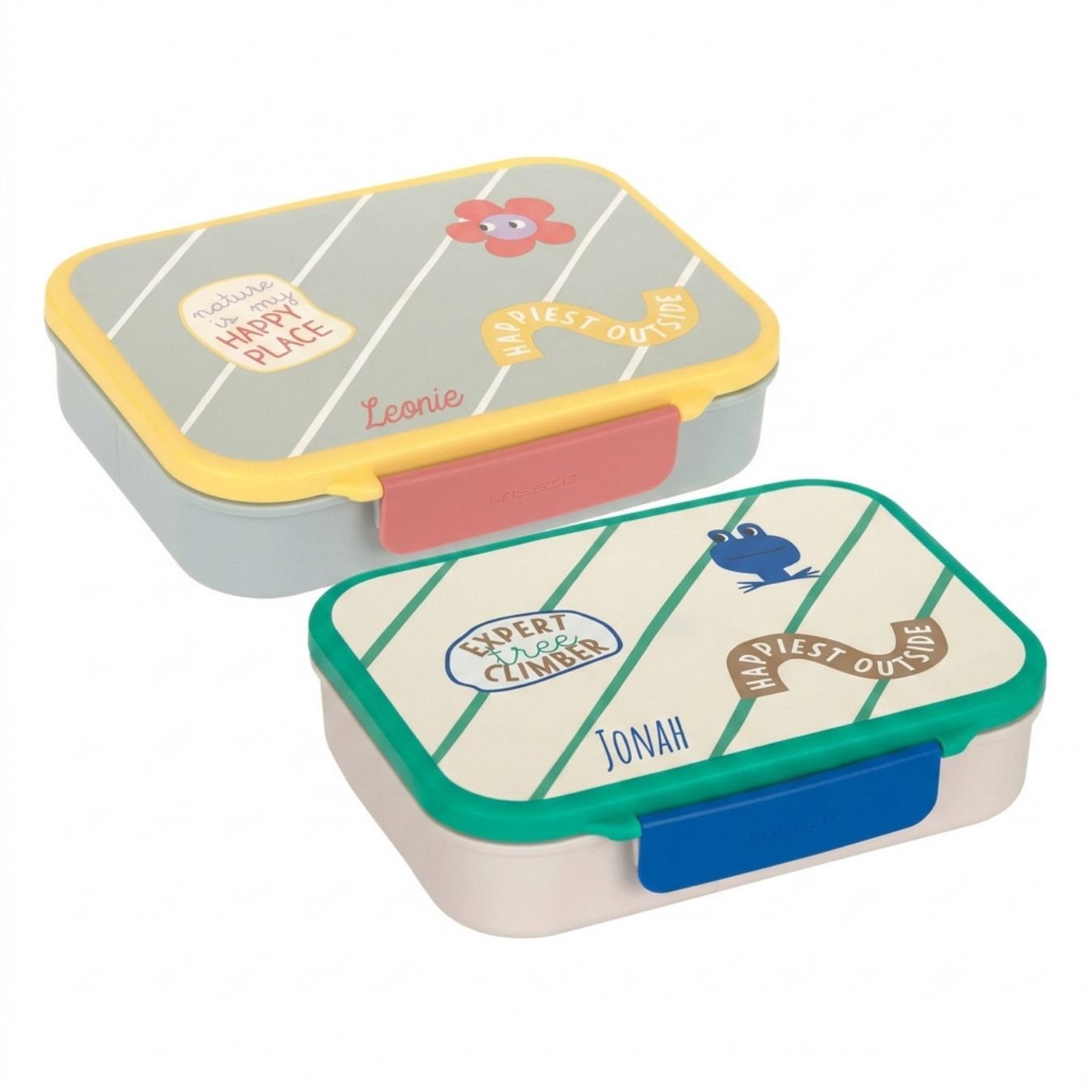 LÄSSIG Bento Brotdose personalisiert - Happy Trails - wunderwunsch