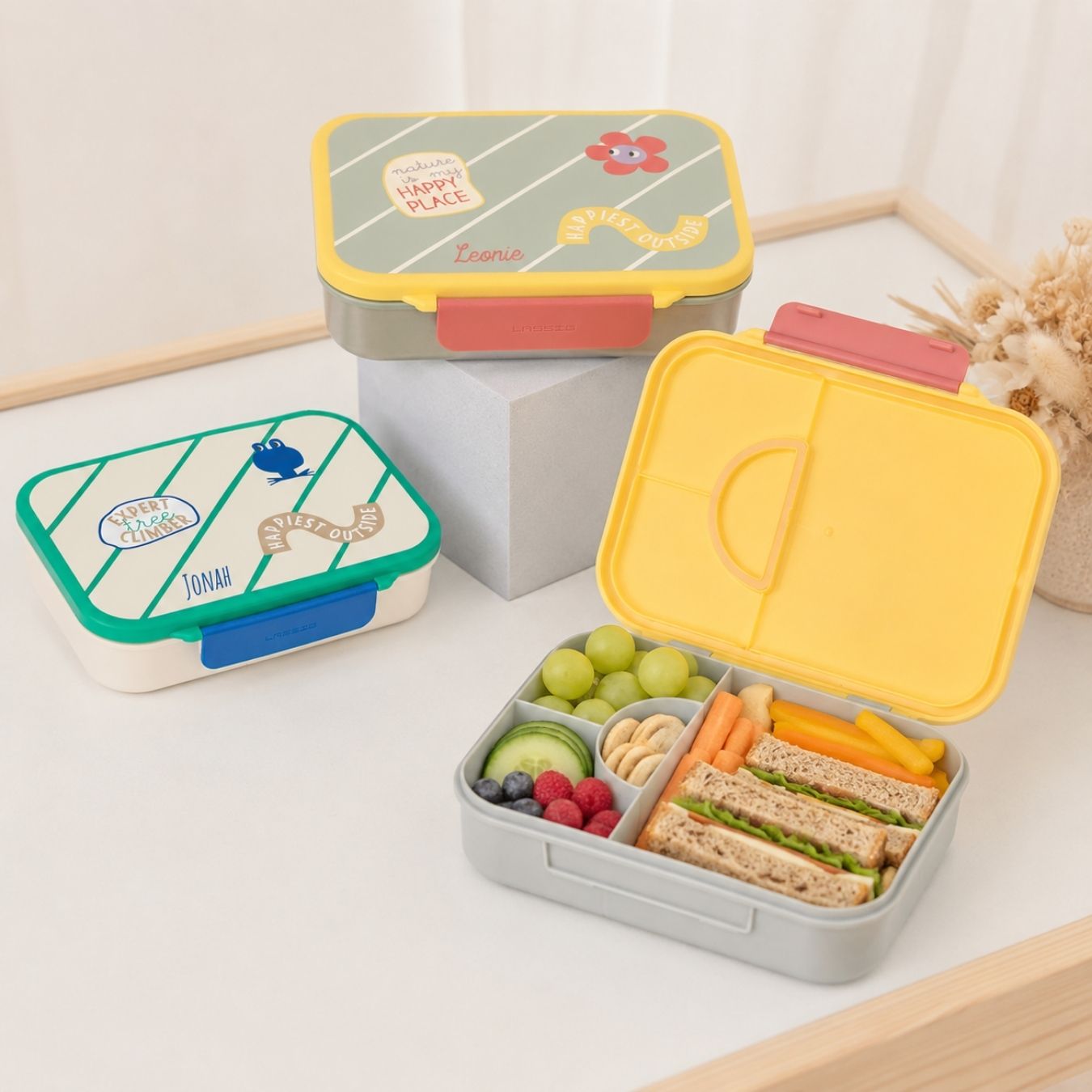 LÄSSIG Bento Brotdose personalisiert - Happy Trails - wunderwunsch
