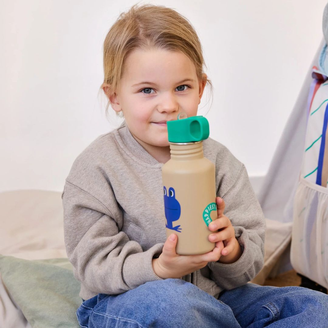 LÄSSIG Edelstahl Kinder Trinkflasche personalisiert - Happy Trails - wunderwunsch